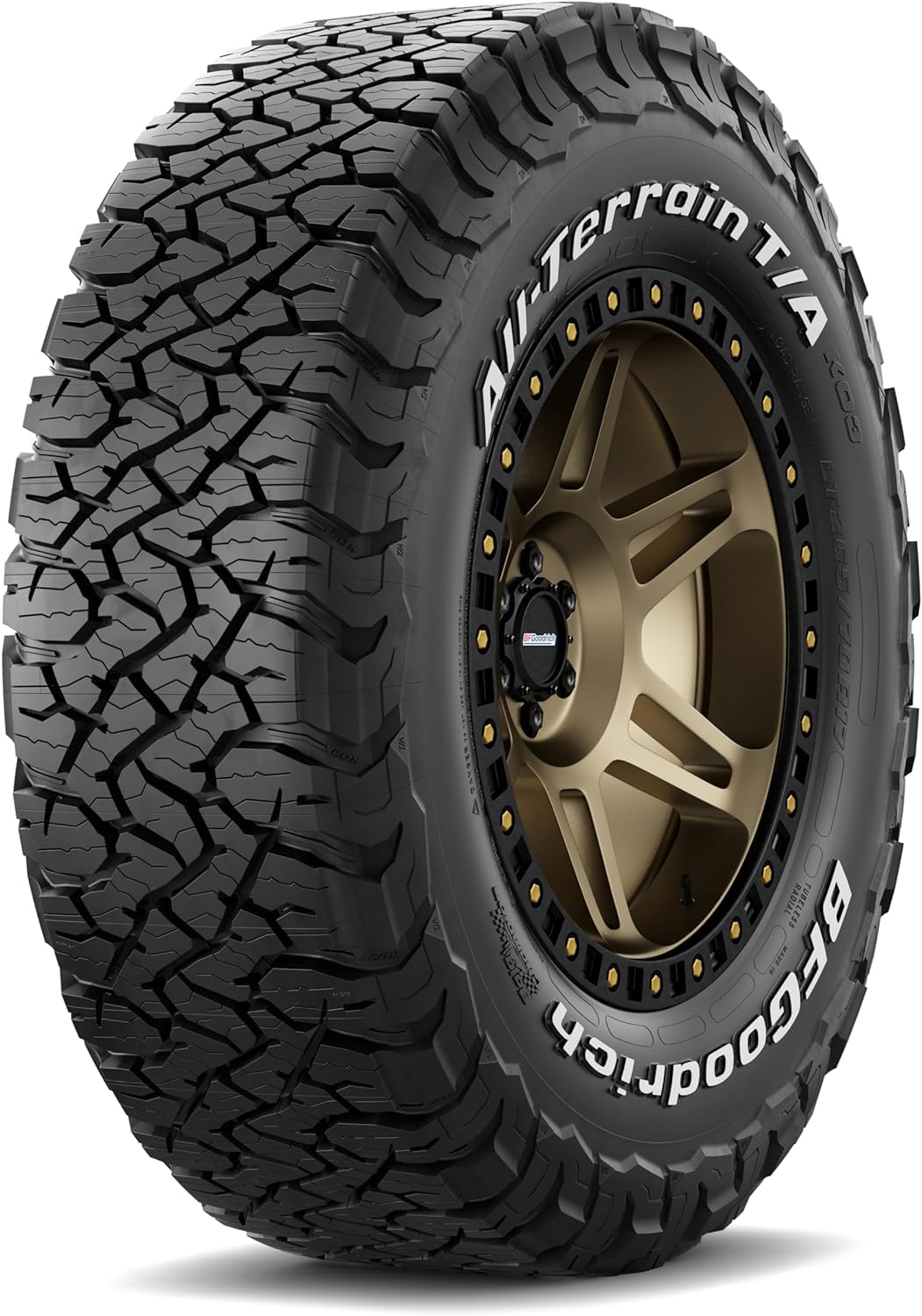 BFGoodrich All-Terrain T/A KO3 Car Tire for Light Trucks, SUVs, and Crossovers, LT275/55R20/D 115/112S