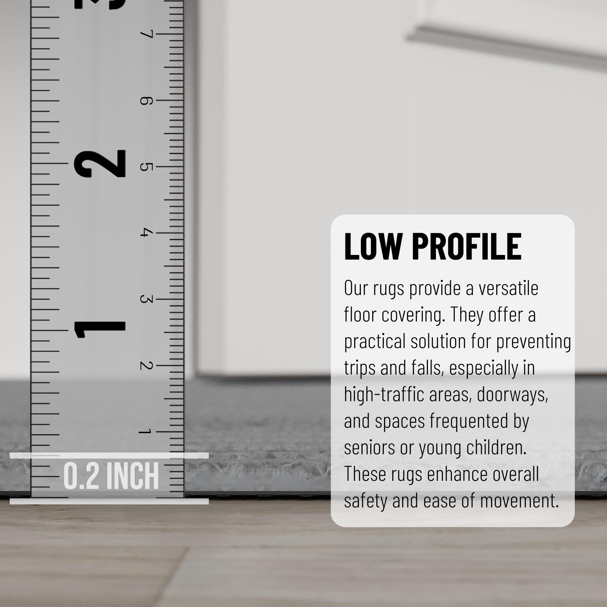 Ottomanson Solid Design Non-Slip Rubberback 3X20 Indoor/Outdoor Runner Rug For Hallway, Kitchen, Living Room, Garage, Patio, 2'7