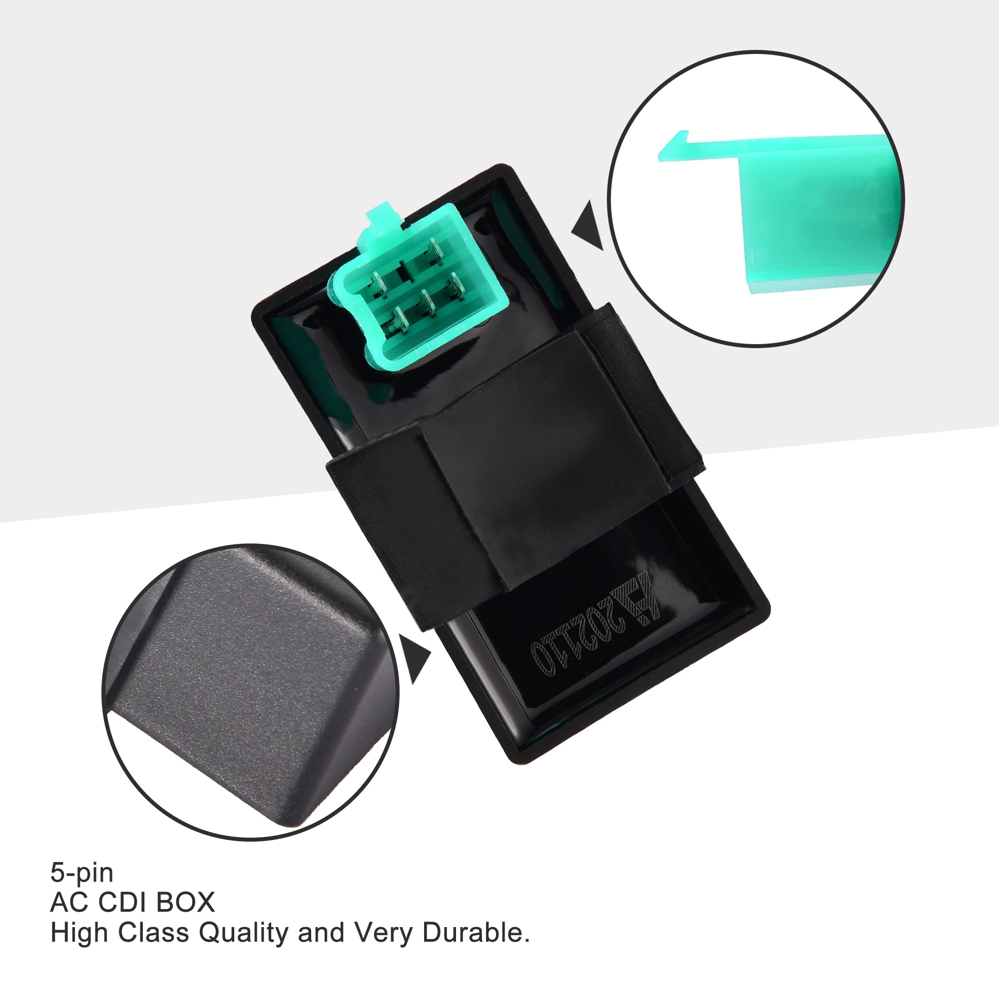 GOOFIT 5 Pin AC CDI Box Unit Replacement for Chinese 50c 70c 90cc 110cc 125cc Horizontal Engine 3125B 3125R 3125XR8 SSR TaoTao X15 X18 ATV Mini Pocket Dirt Bike