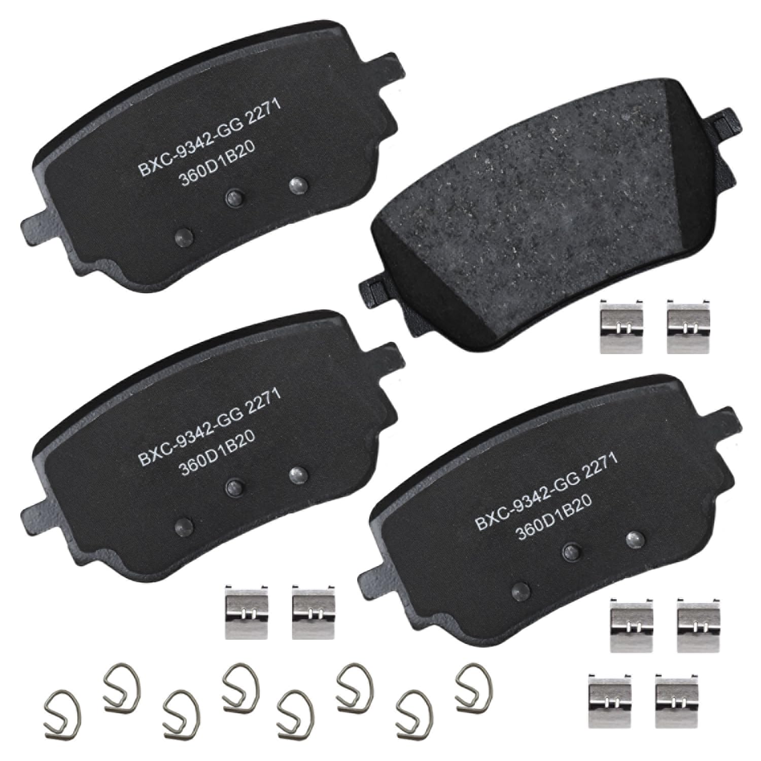 Bendix Premium Sbc2271 Ceramic Rear Brake Pads For Select Models Mercedes-Benz A35 Amg,Cla35 Amg,Cla45 Amg,Cla200,Cla250,Gla35 A