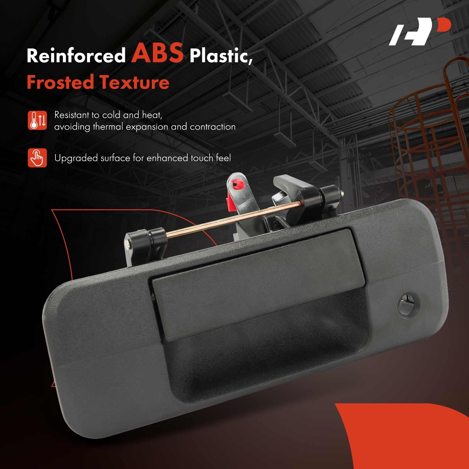 A-Premium - Tailgate Handle Liftgate Latch Handle with Keyhole - Compatible with Toyota Tundra 2007-2013 - Textured Black - Repl