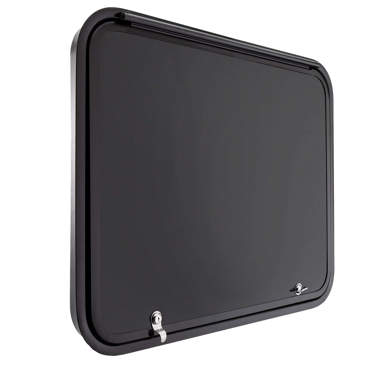 RecPro RV Baggage Door | Rounded Corners | Camper | Compartment Door | Black Fiberglass (36 W x 24 H) | Made in America