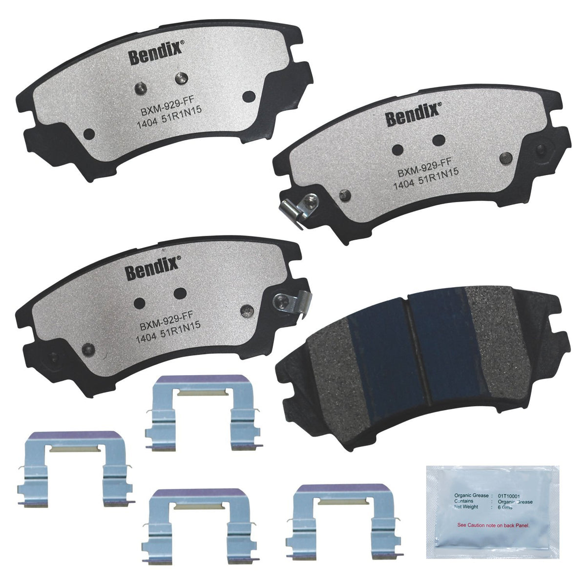 Bendix Fleet Metlok Mkd1404Fm Semi-Metallic Front Brake Pads For Chevrolet Camaro 2015-2010, Caprice 2017-2011, Saab 9-5 2011-20
