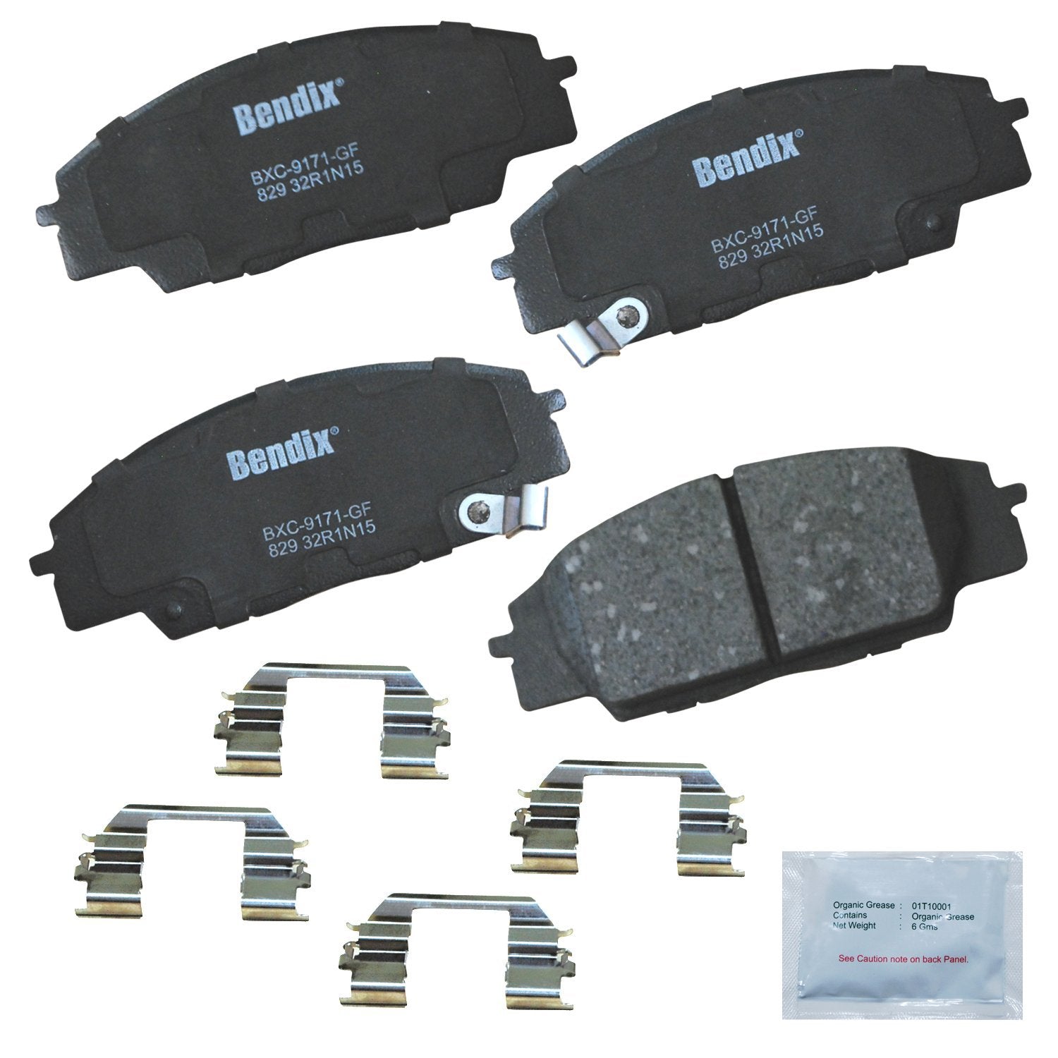 Bendix Priority1 Cfc829 Ceramic Front Brake Pads For Acura Csx 2011-2007, Rsx 2006-2002, Honda Civic 2011-2006, S2000 2009-2000