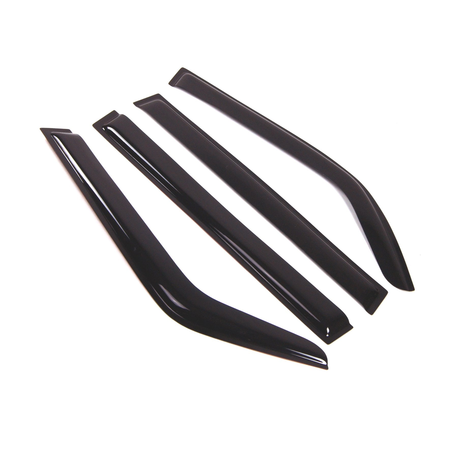 Tuningpros WD2-558 Dark Smoke 4 Pcs Set Window Visor (Outside Mount) Deflector Rain Guard Compatible with 1980-1990 Toyota Land 