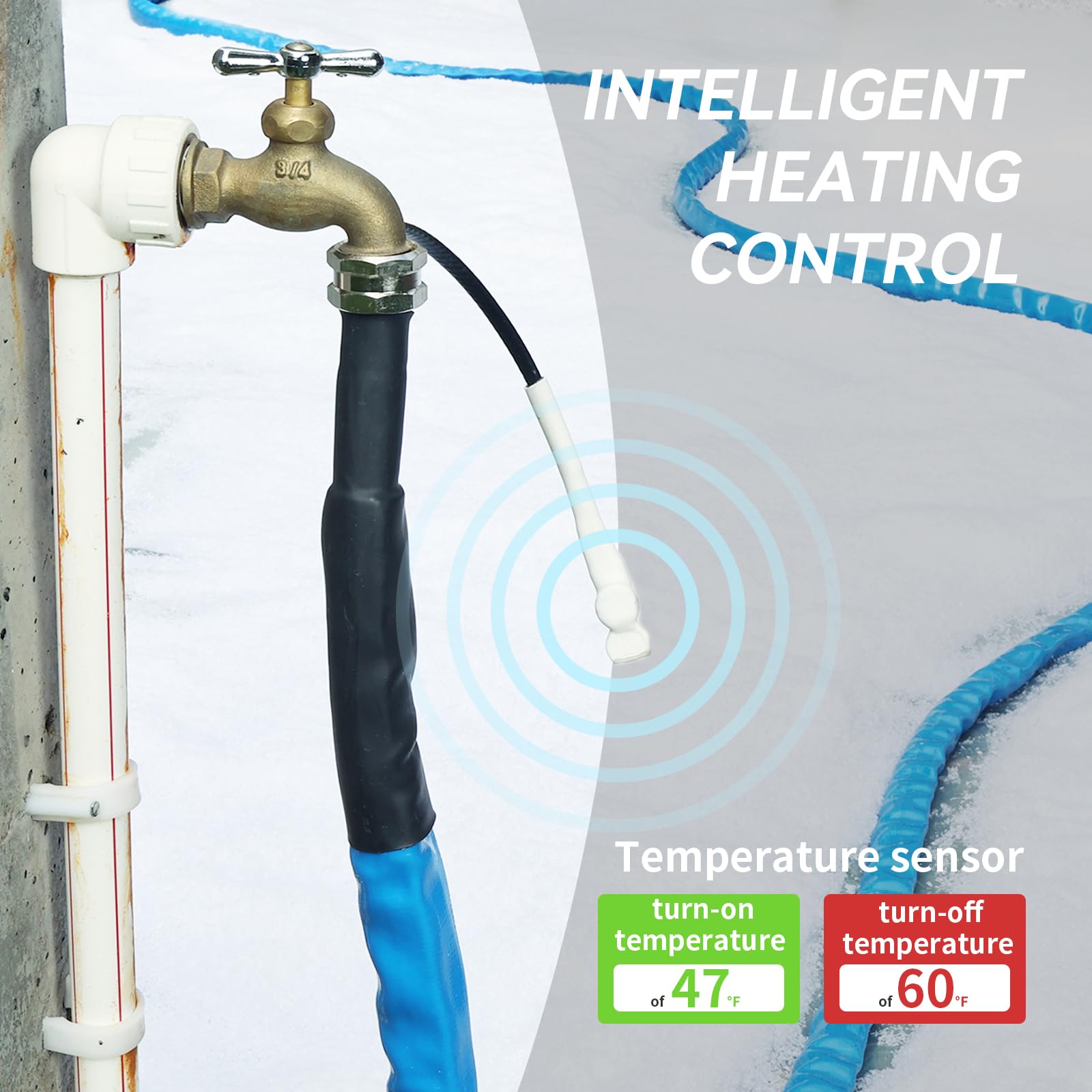 Rvmate Heated Water Hose For Rv 35Ft, -20 ? Antifreeze Heated Rv Water Hose With Energy Saving Thermostat, For Rv/Camper/Home/Ga