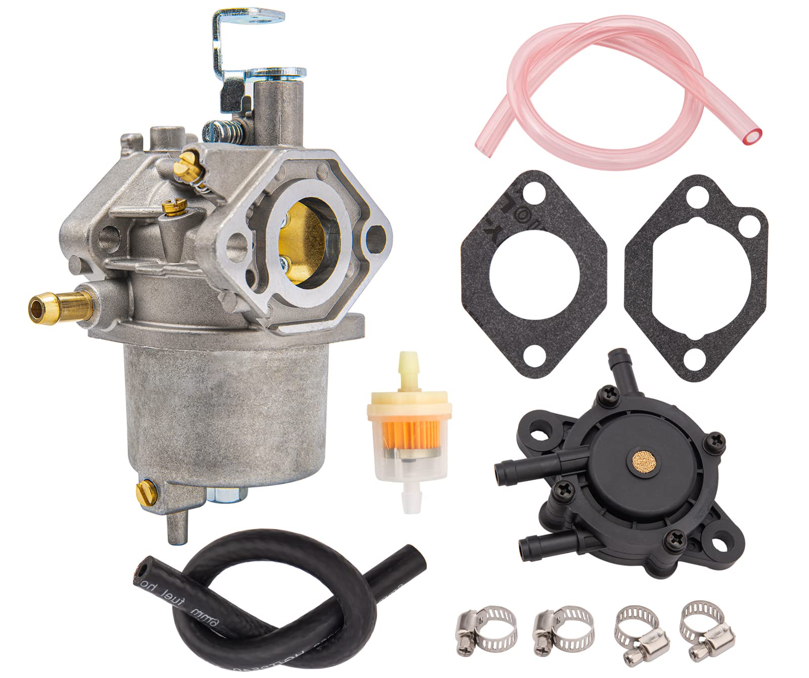 Fe290 Carburetor Kit Compatible For 1998-Up Gas Golf Cart Club Car Ds & Precedent Turf Carryall Kawasaki Fe290 Engines Carb 101905601 1016478 1016438 1016440 1016439 1016430 1016441