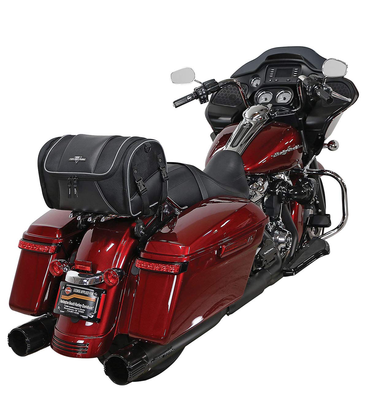 Nelson Rigg Route 1 Day Trip Backrest/Sissy Bar Rack Bag; Fits Harley Davidson, Indian, Yamaha & Suzuki Motorcycles