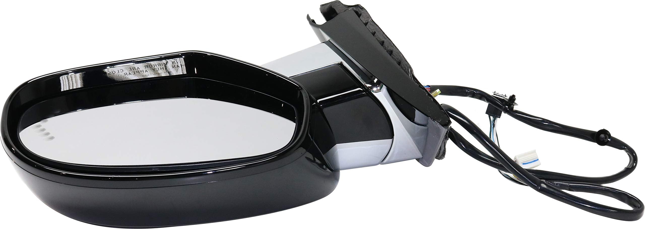 Kool-Vue Driver Side Power Heated Mirror for Cadillac Escalade 2007-2014, Chrome, Power Fold, Signal Light, Memory, Puddle Lamp