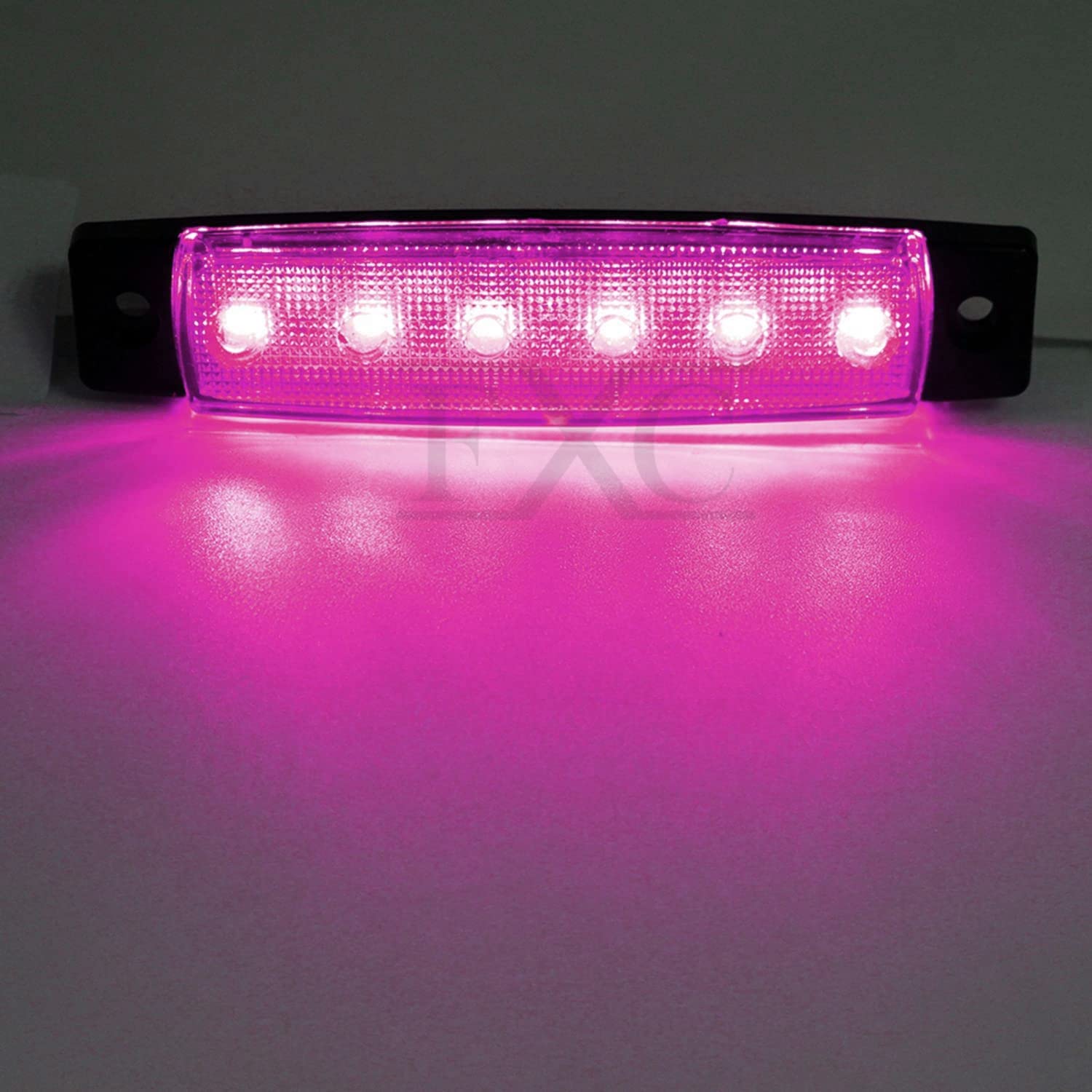 10Pack 12V Smoked Purple Led Trailer Marker Lights 3.8 '' Side Marker Clearance Light Bar Front Rear Signal Indicator Light Stri