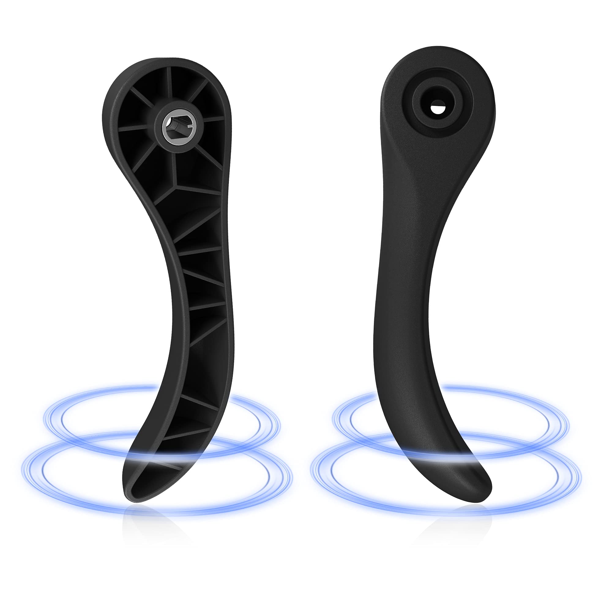 Basiker Front Driver & Passenger Adjust Handle For Chevy S10 Colorado Blazer Ssr & Gmc Canyon Jimmy S15 Envoy H3 Back Release Handle Replace Oem 89041697 (Lh & Rh)