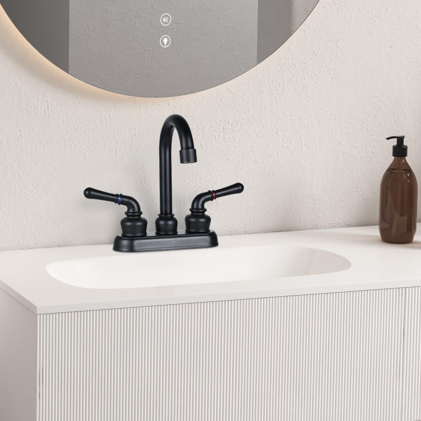 Rv Bathroom Sink Faucet Matte Black - Rv Sink Faucet For Bathroom Faucet Replacement For Rvs, Campers, Fifth Wheels, Motor Homes