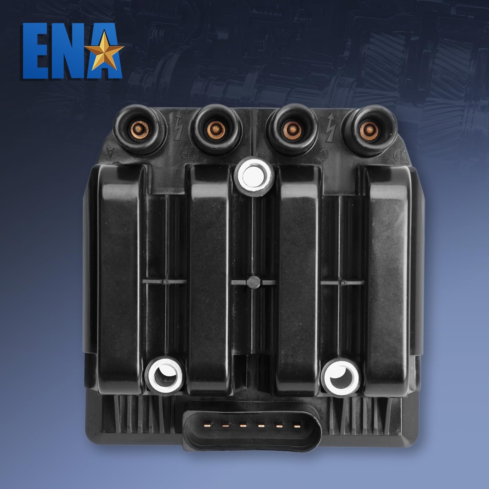 Ena Ignition Coil Pack Compatible With Volkswagen Bettle Golf Jetta Clasico 2.0L L4 Replacement For Uf484 C1393 5C1390