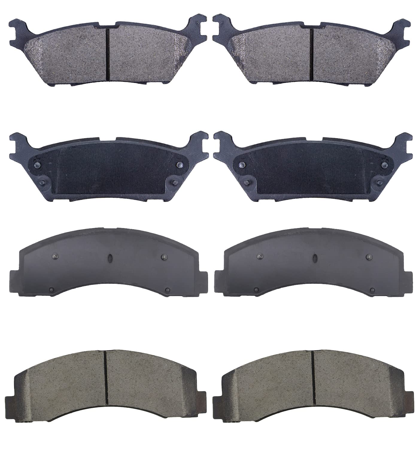 EXPPOWER Replacement for Front and Rear Brake Pads Ceramic Ford Expeditio 2018/2019, Ford F-150 2015/2016/2017/2018/2019/2020, L