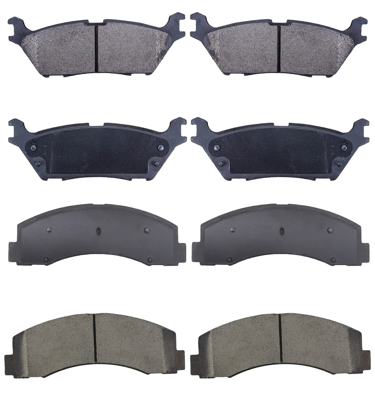 EXPPOWER Replacement for Front and Rear Brake Pads Ceramic Ford Expeditio 2018/2019, Ford F-150 2015/2016/2017/2018/2019/2020, L