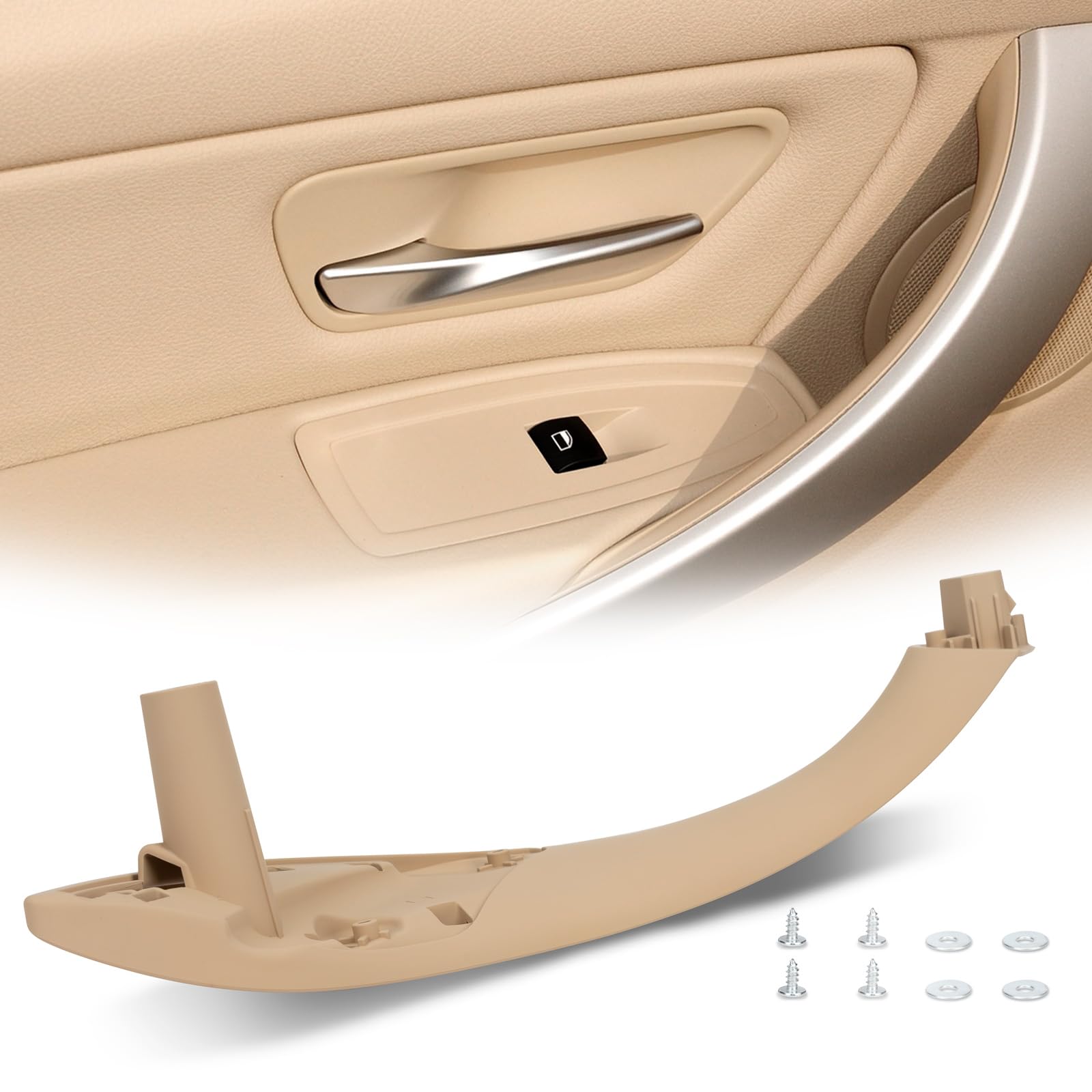 Weileite Front Left Driver Side Interior Inner Inside Door Pull Handle Grab Fit Bmw 320,328,330,335,M3 F30/F31/F34/F80 3 Series