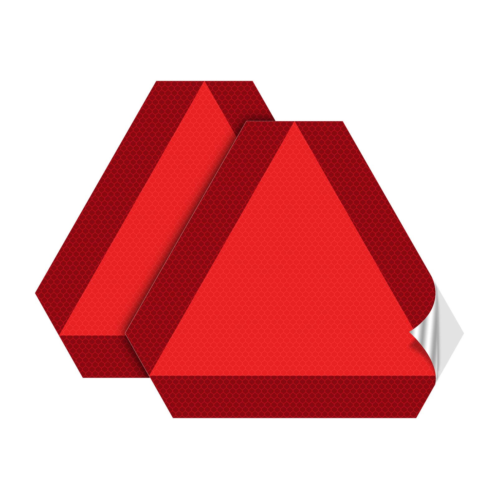 2 Pack Slow Moving Vehicle Triangle Sticker,8 X 7 Inch Diamond Grade Reflective Slow Moving Vehicle Sign For Golf Cart Tractor U