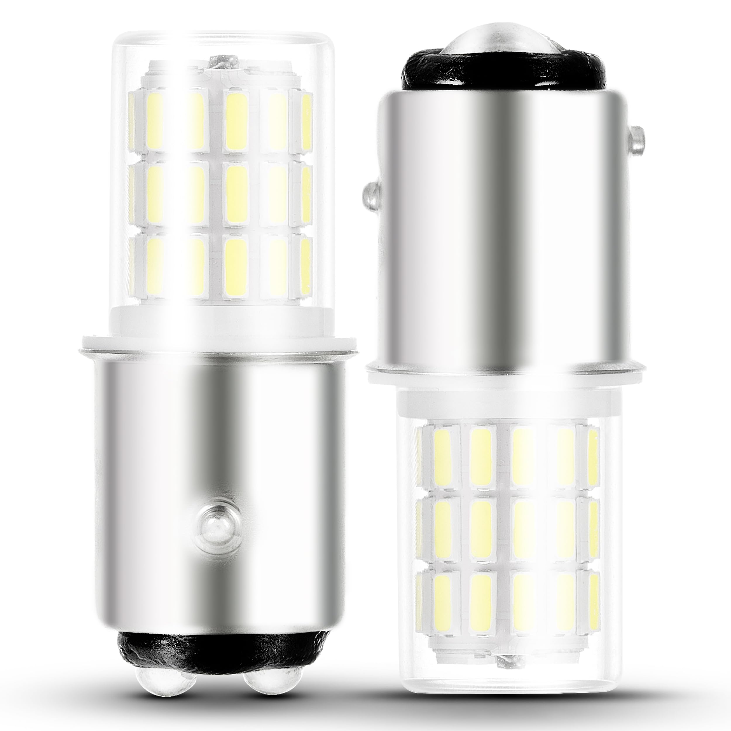 1157 LED Brake Light Bulb, 2057 2357 7528 BAY15D Daytime Running Lights Bulbs, 12V-24V Bright White 6000K BAY15D LED Bulb for RV