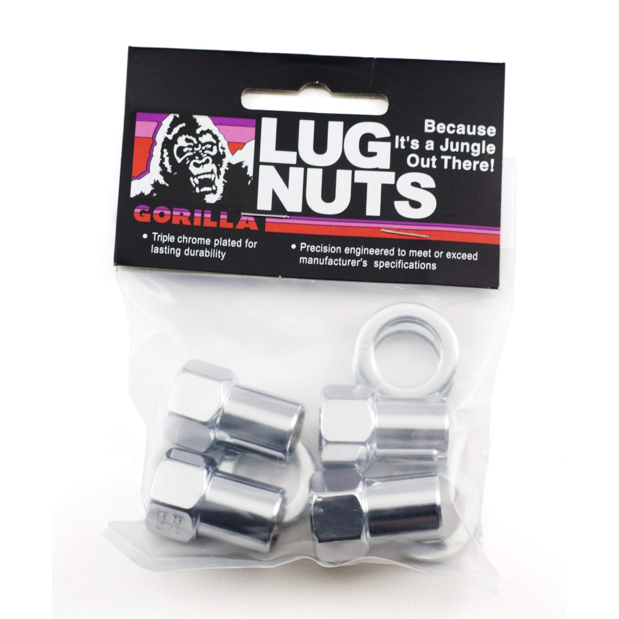 Gorilla Automotive 73087B Standard Mag Open End Lug Nuts (1/2 Thread Size)