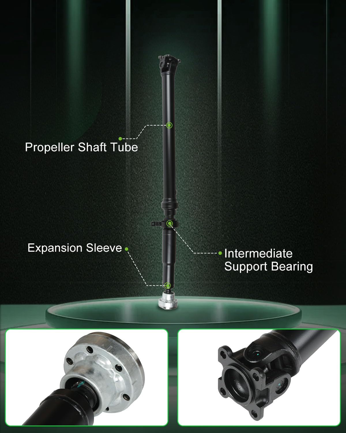 Scitoo 50.79'' - 52.20'' Rear Drive Shaft Assembly Propeller Shaft Compatible For Land Rover Lr3 2005-2009,For Land Rover Lr4 20