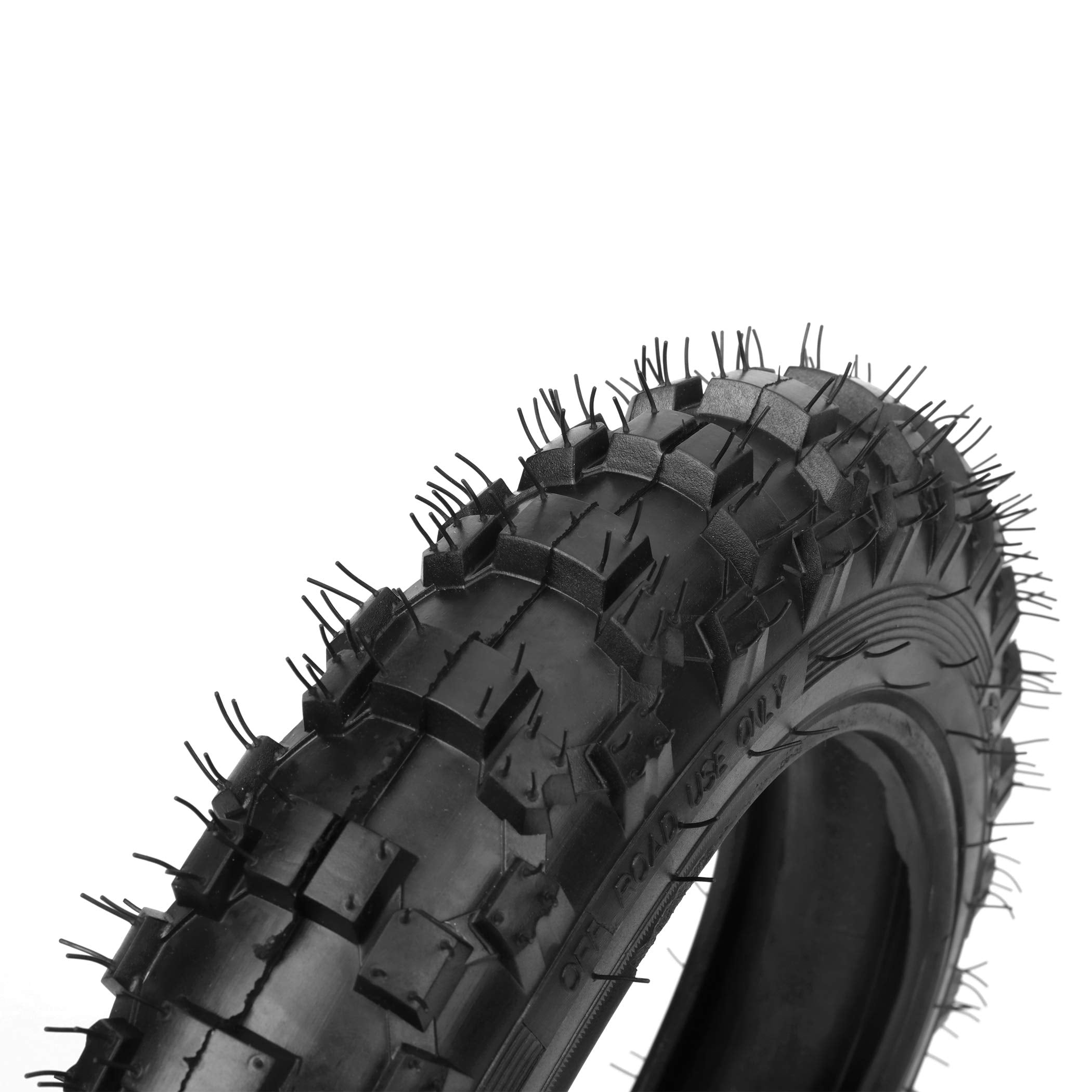 (2 Set) 2.5-10'' Off-Road Tire And Inner Tube Set - Dirt Bike Tire With 10-Inch Rim And 2.5/2.75-10 Dirt Bike Inner Tube Heavy D