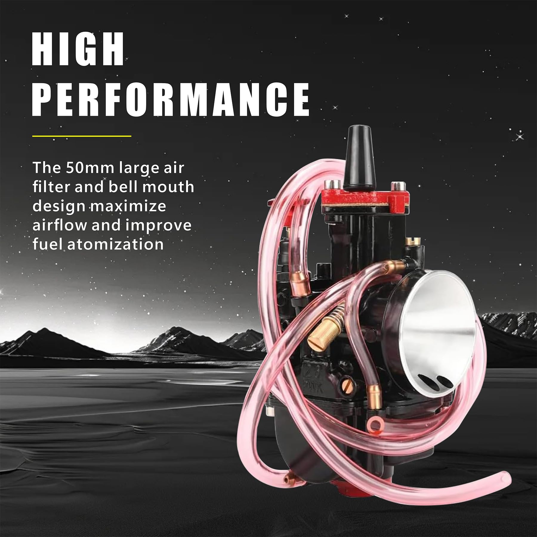 QXBER 28mm Carburetor Kit for Predator 212, Upgrade for 196cc 224cc Engines, Includes Intake Manifold & Air Filter