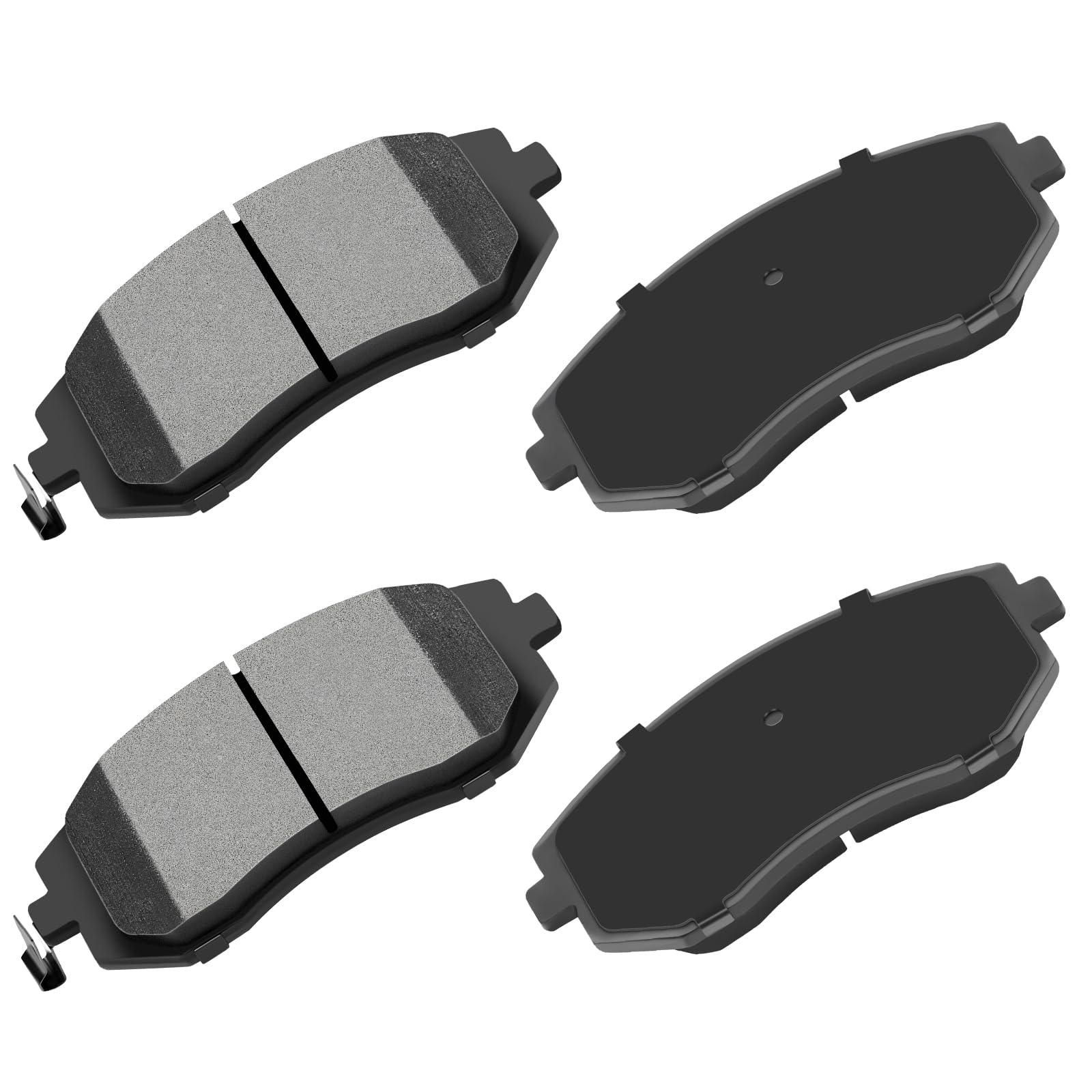 Front Ceramic Brake Pads Kit - 4Pcs Fit For Saab 9-2X (05-06), Subaru Baja (03-06), Forester (03-10), Impreza (02-11), Legacy (0