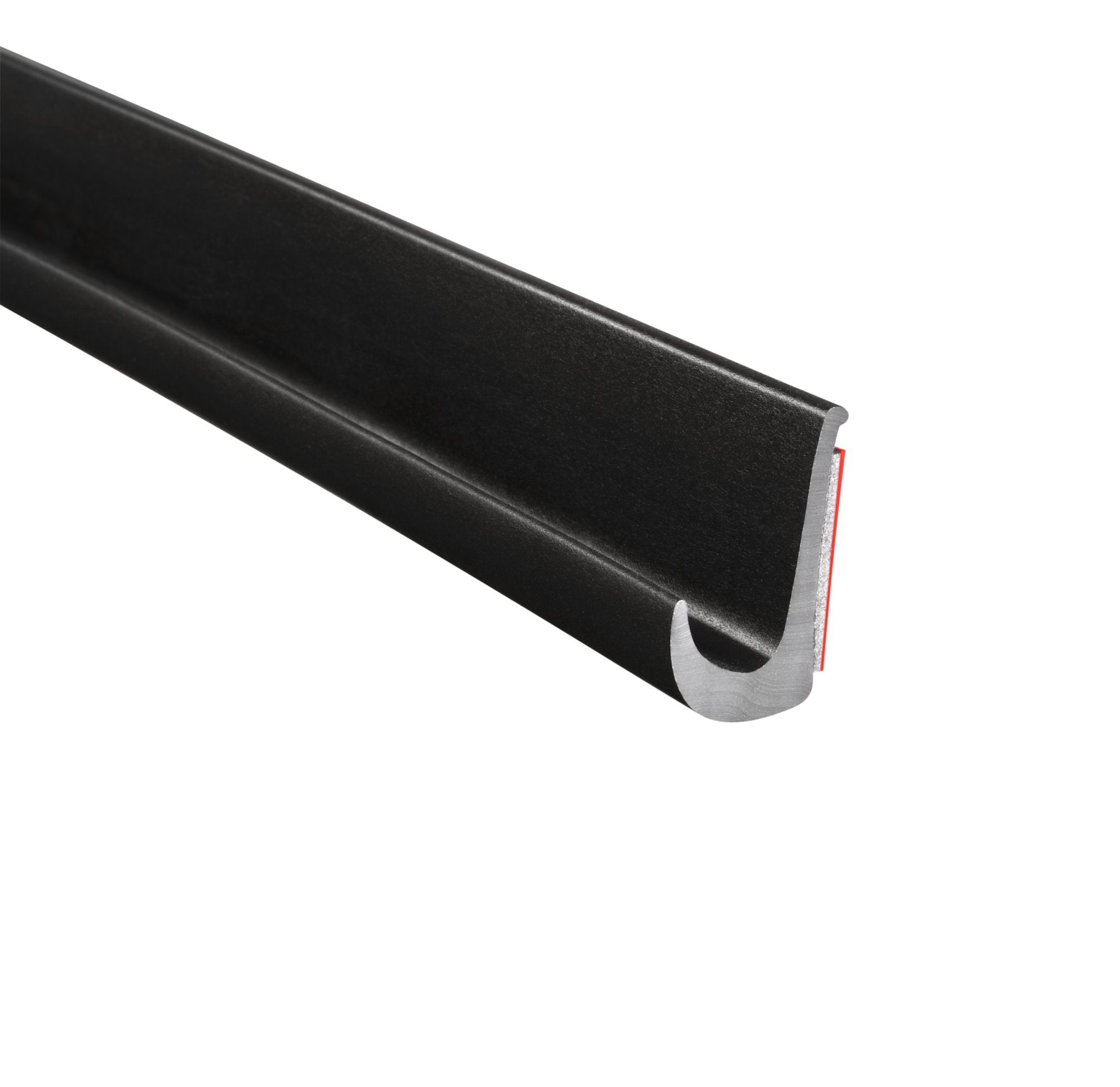 Trim-Lok Drip Rail, Black - 1/2    Height, 25 Length - Pvc Plastic Rain Gutter For Cars, Vans, And Rvs, Easy To Install Flexible