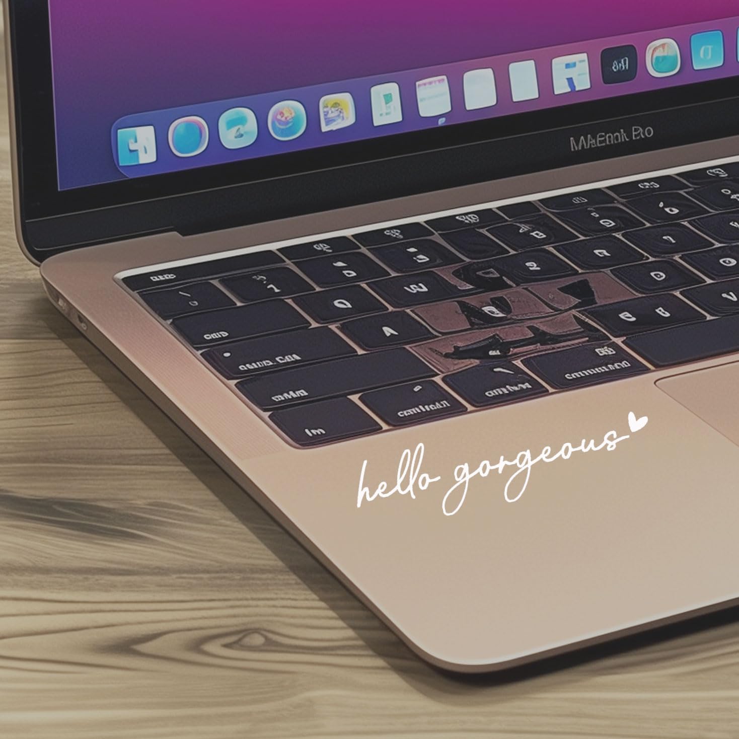 2 X Hello Gorgeous Rearview Mirror Decal Water Bottle Stickers Affirmation Reminder Sticker Laptop Bumper Sticker Tumbler Vinyl