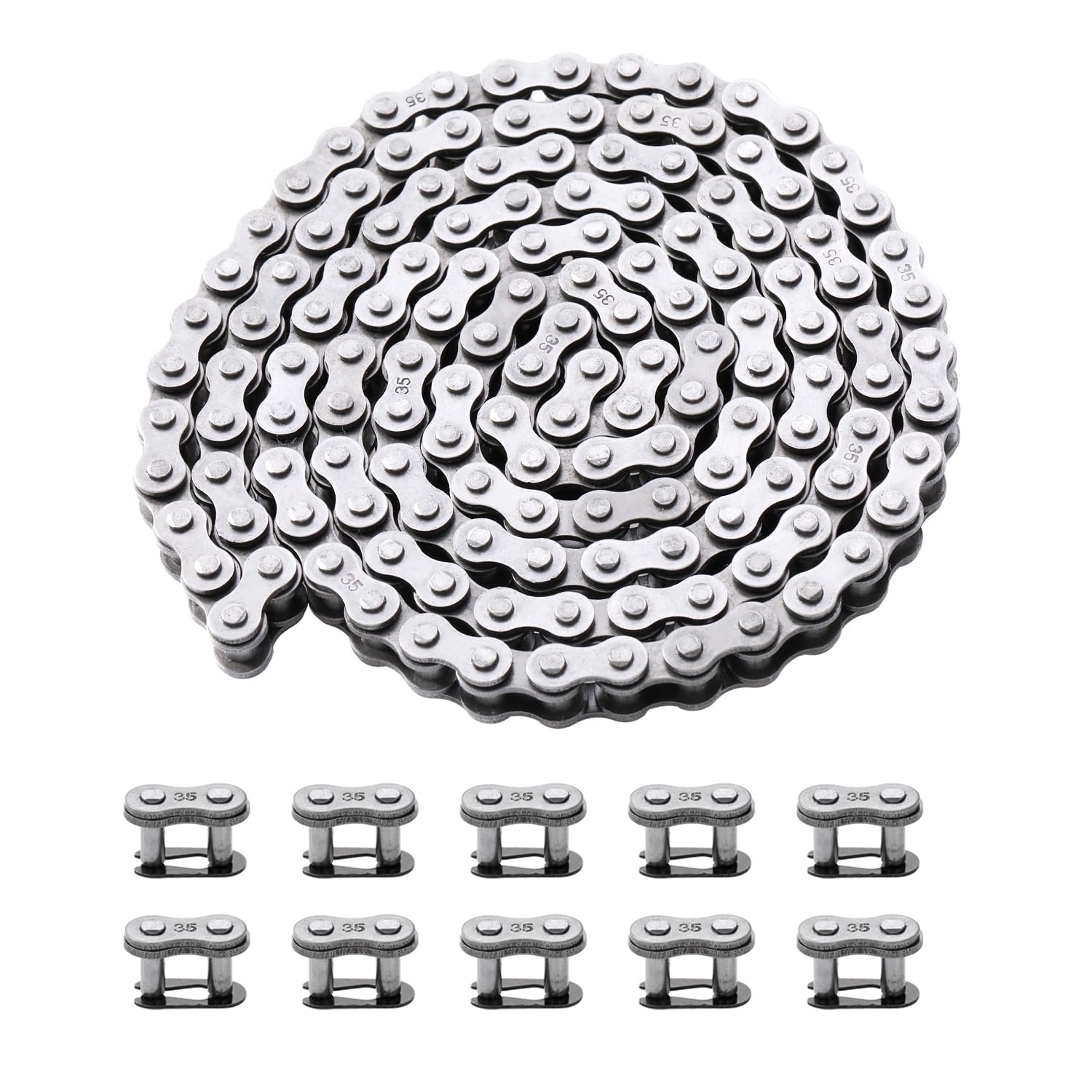 Kamier #35 Drive Roller Chain 140 Link For Baja Doodle Bug Racer Blitz Db30 Coleman Ct100U Cc100X Rt100 98Cc 100Cc 2.8Hp Mini Bi