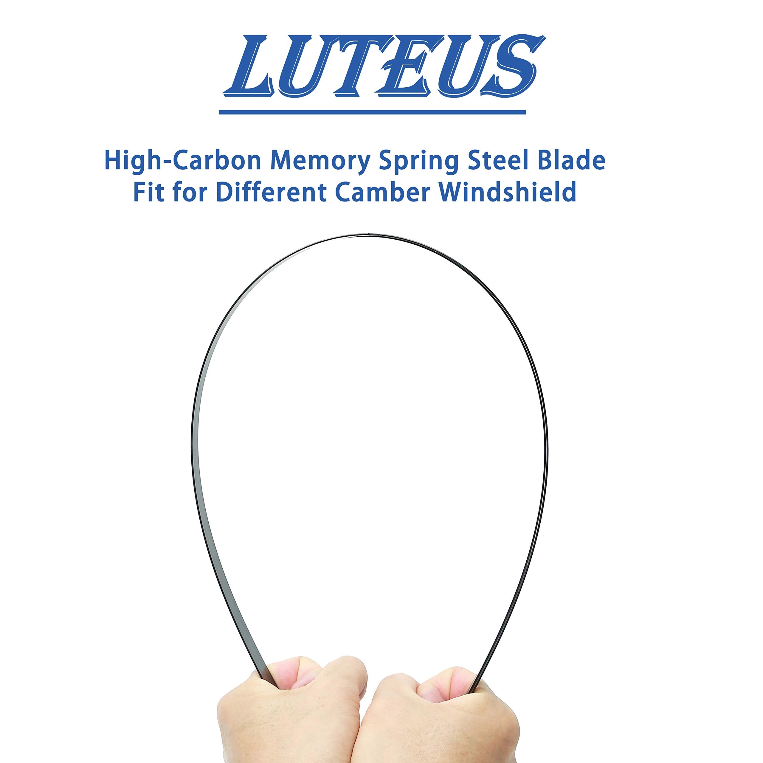 Windshield Wipers, 22'' + 22'' Wiper Blades, OEM Quality, LUTEUS Premium All- Seasons for Replacement Windshield Wiper Blades (S