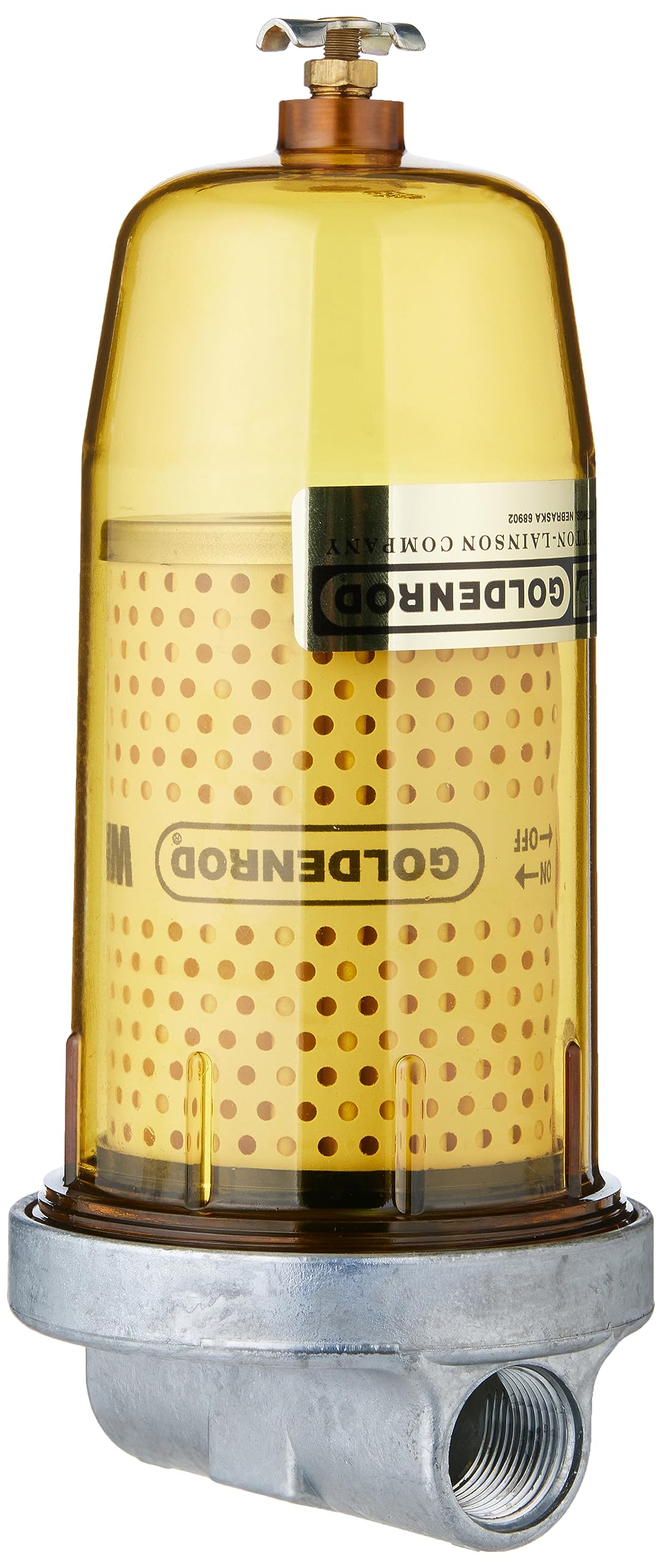 GOLDENROD 496-3/4 WATER-BLOCK FILTER (56591) Bowl Fuel Tank Filter with 3/4&quot; NPT Top Cap