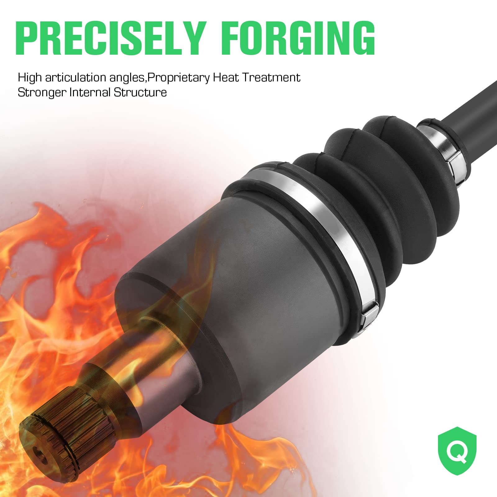 Youxmoto Rear CV Axle Fit for Polaris RZR 800 2008 2009 2010 2011 2012 2013 2014, Rear Left/Right 4340 Chromoly Steel CV Axle Ha