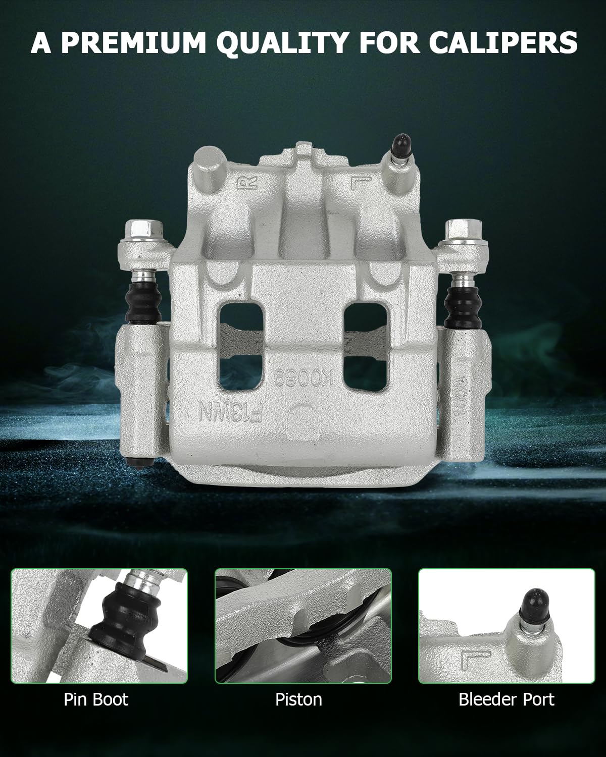 Scitoo 18B5026 18B5027 Front Left & Right Disc Brake Calipers Assembly W/Bracket For Ford For Edge 2007-2009