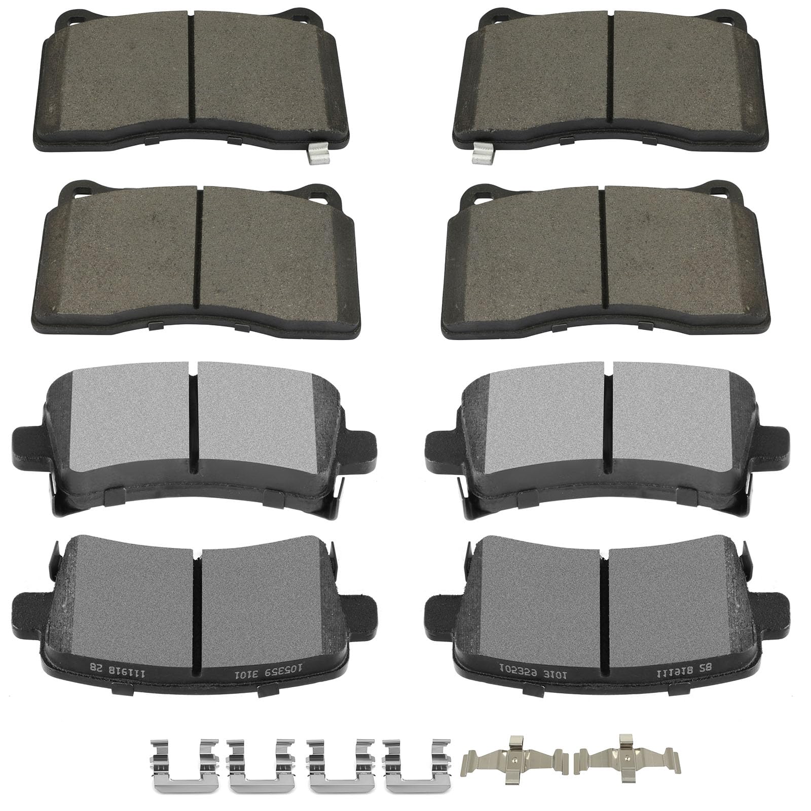Scitoo D1001 D1430 Front Metallic Rear Semi-Metallic Brake Pads Sets W/Hardware Replacement For Buick For Regal 2013 2015 2016,F