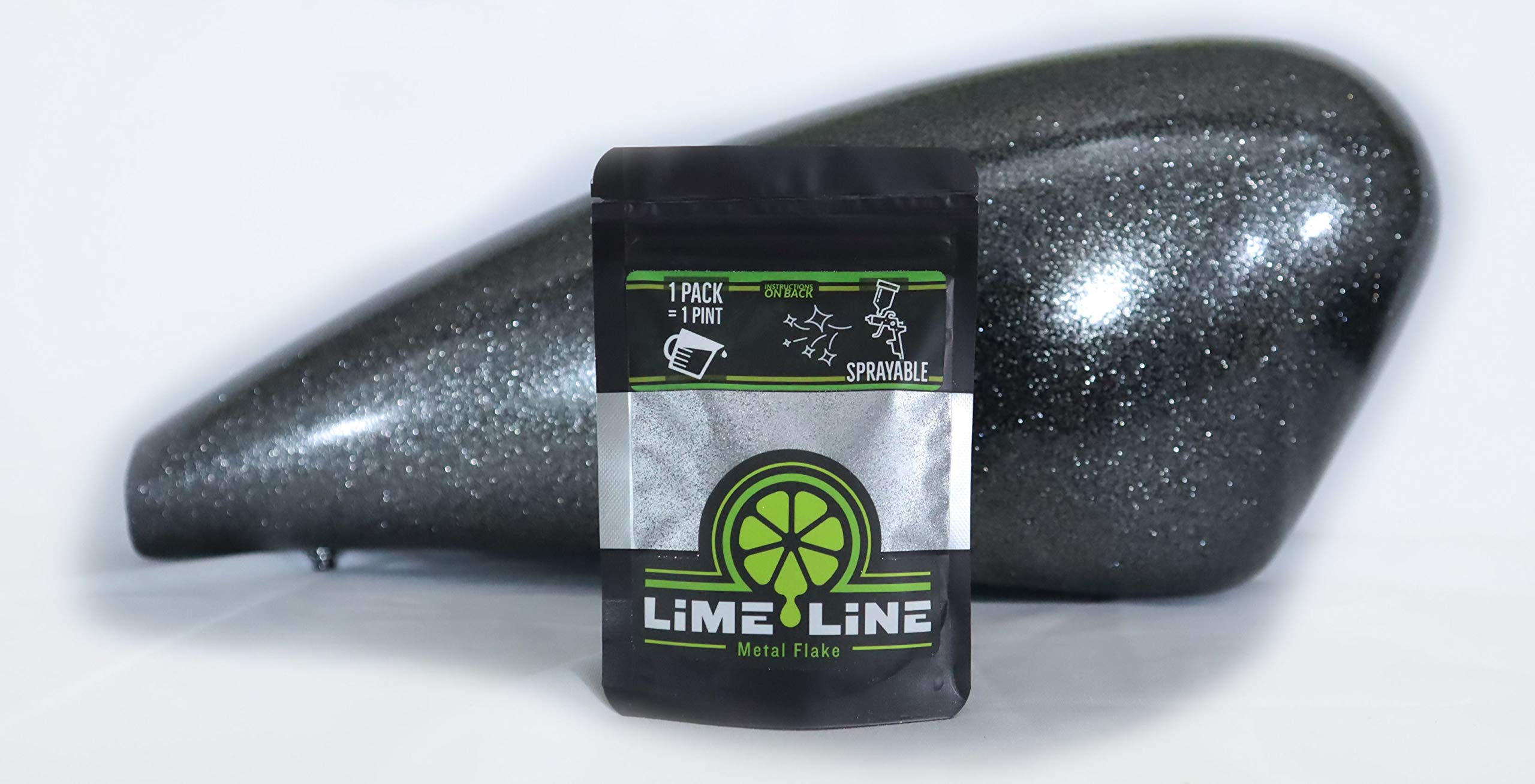 Lime Line Sprayable Automotive Metal Flake For Custom Paint