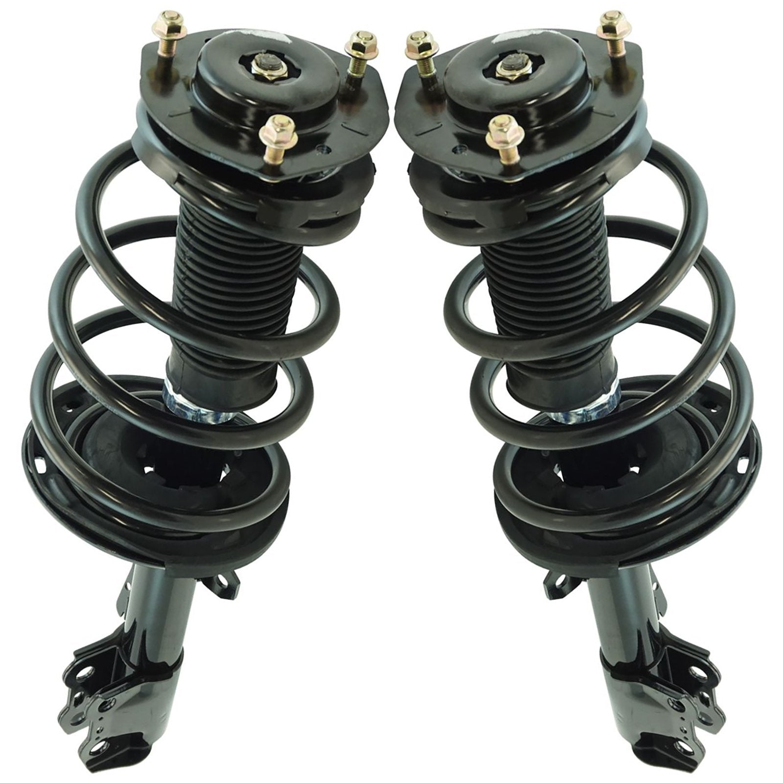 Trq Front Strut & Coil Spring Assembly Set Driver & Passenger Sides Compatible With 08-11 Toyota Highlander