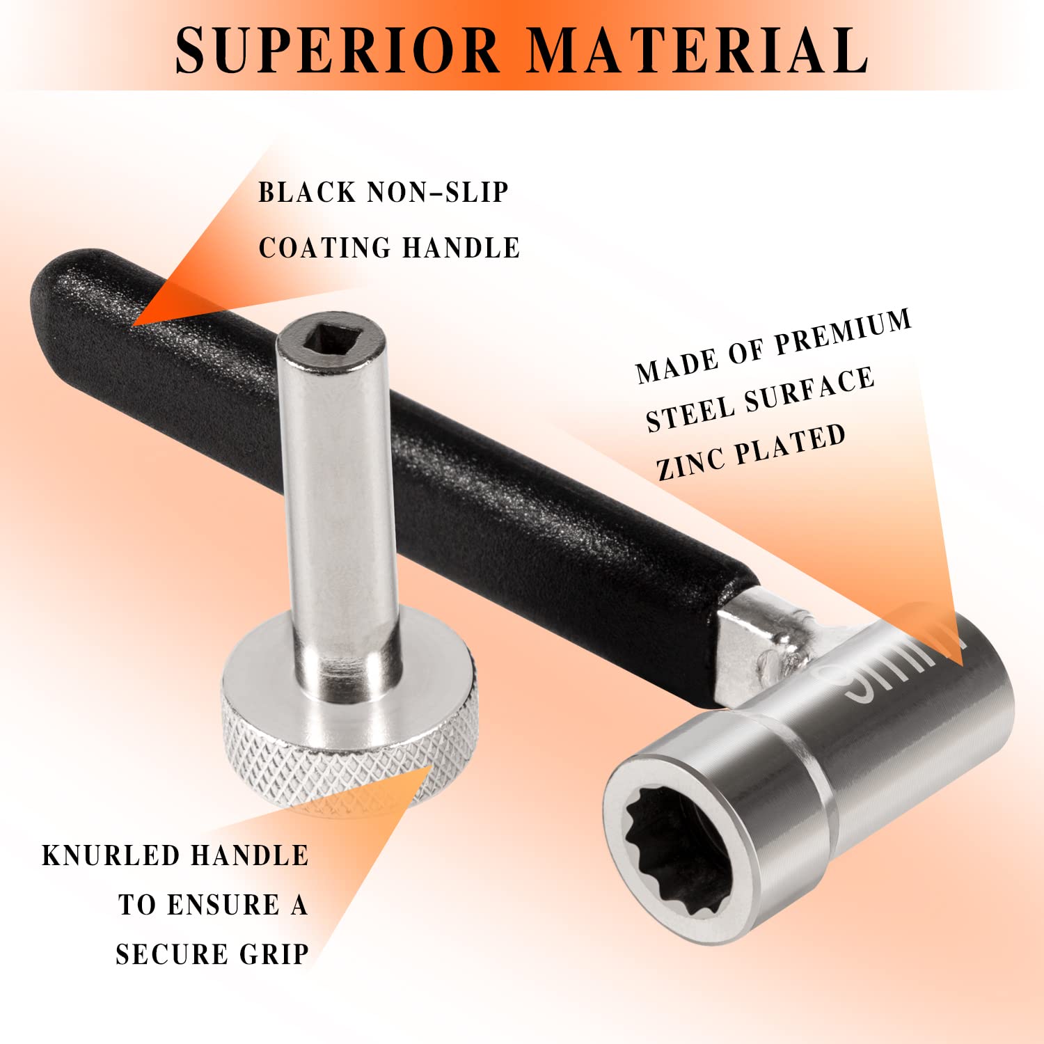 besttruck Valve Tappet Adjusting Wrench Tool Kit for Motorcycles ATVs & ATCs, Include 9mm Lock Nut Wrench with 3mm Tappet Adjust