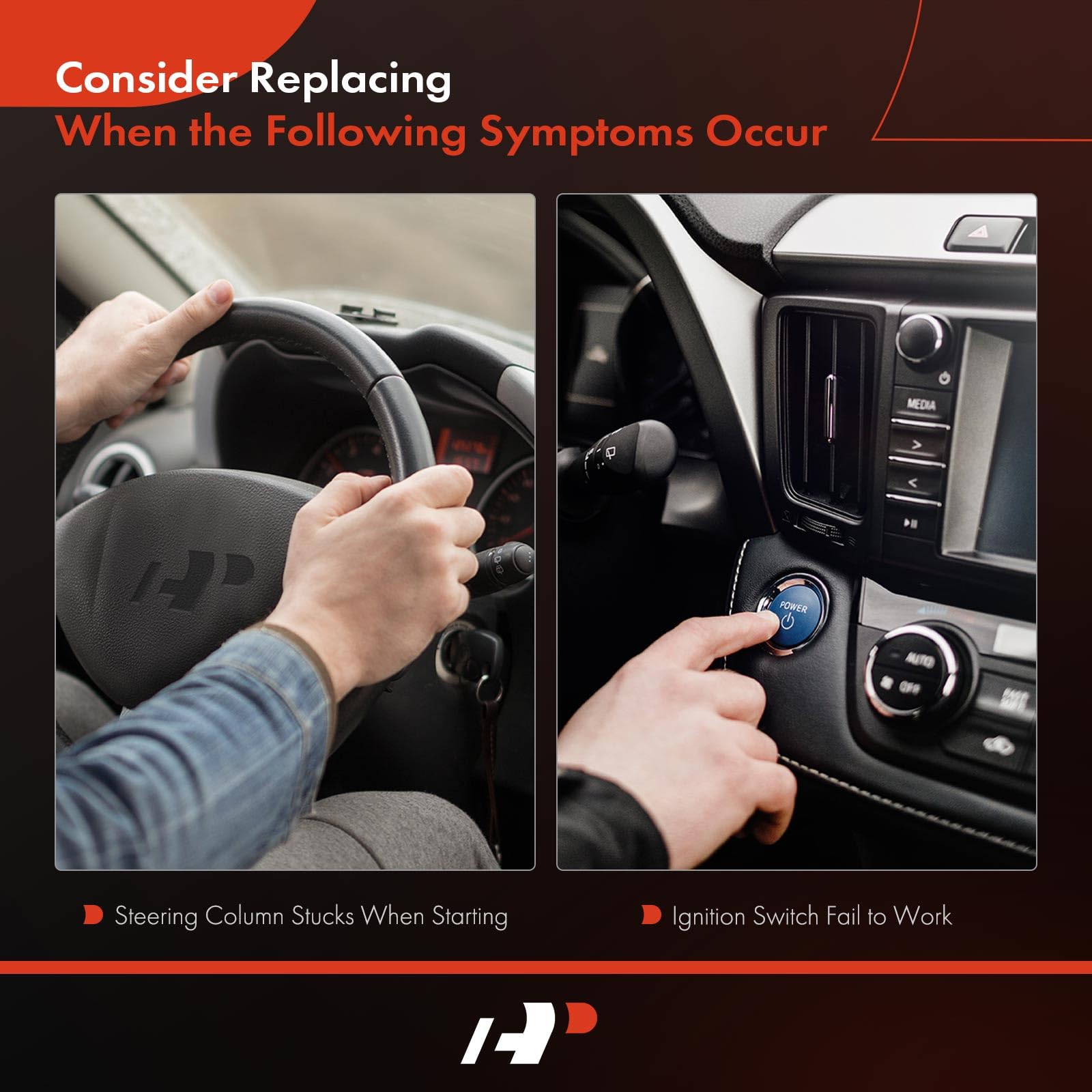 A-Premium Ignition Lock Housing Compatible With Ford Focus 2009-2011 Escape Mercury Mariner 2008-2010 Mazda Tribute 2008-2011