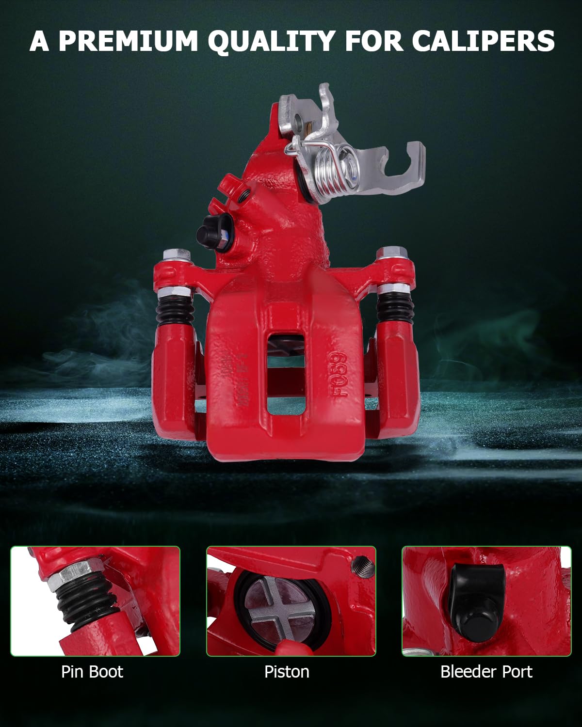 Scitoo Rear Left Brake Caliper With Bracket 19-B2069 Compatible For Acura Tsx 04-08 For Honda For Accord 98-07