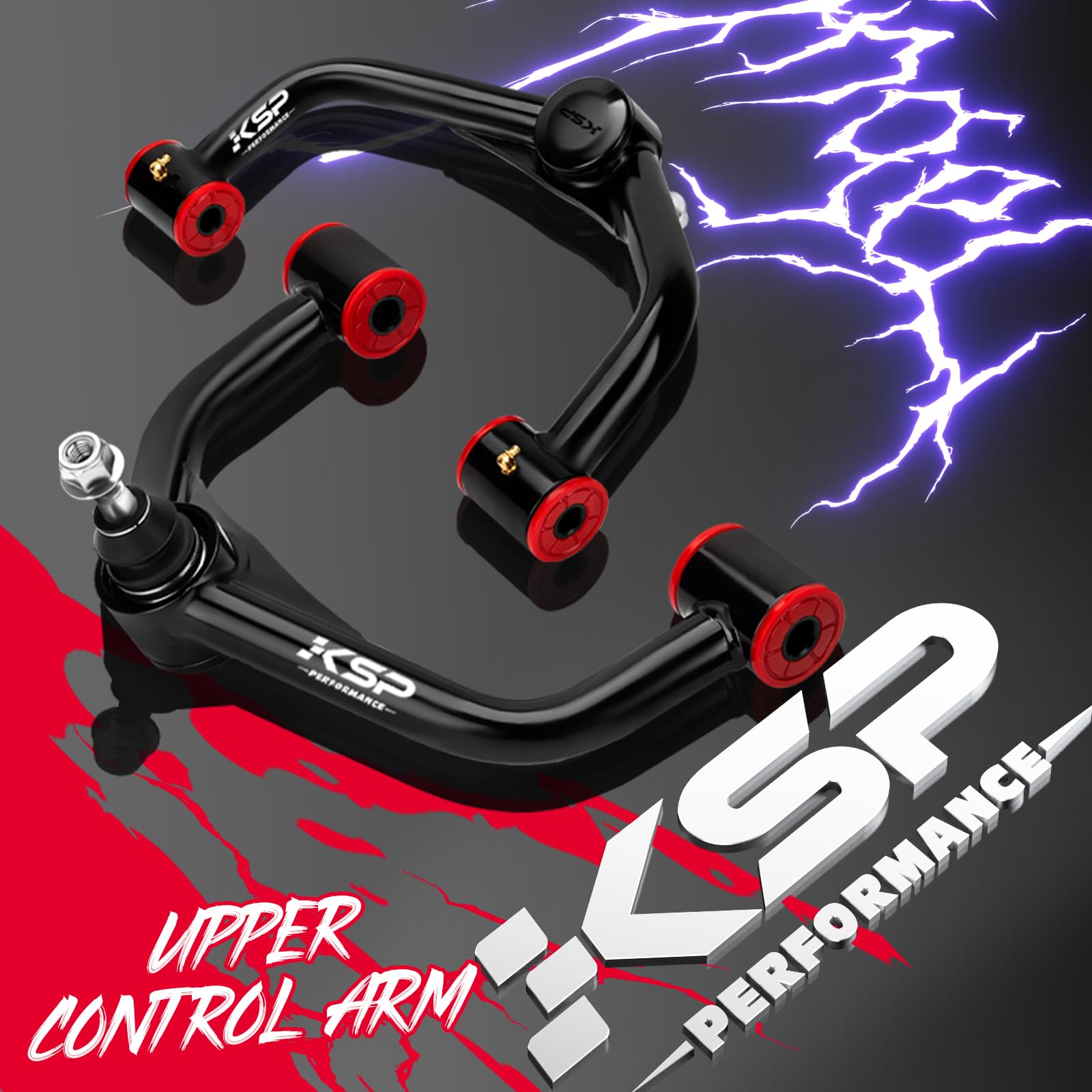 Ksp 2-4Inch Upper Control Arms For Silverado 2500Hd 3500Hd 2011-2019, Adjustable Tubular A-Arms Replacement Factory/Stock Arms A