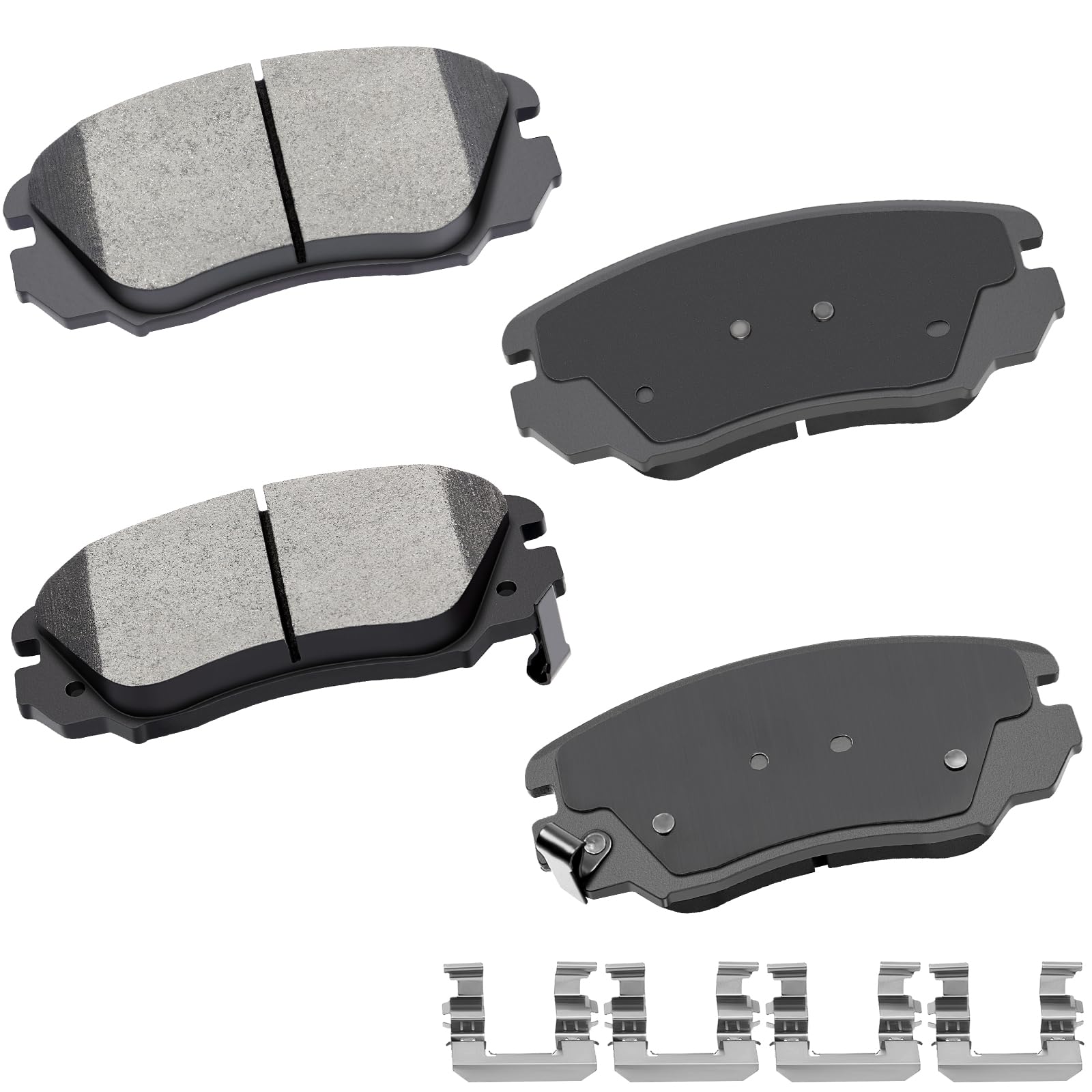 Cciyu D1421 Ceramic Front Brake Pads Set Fit For Buick Allure,Cascada,For Cadillac Elr,For Chevy Equinox,Impala,For Malibu, For