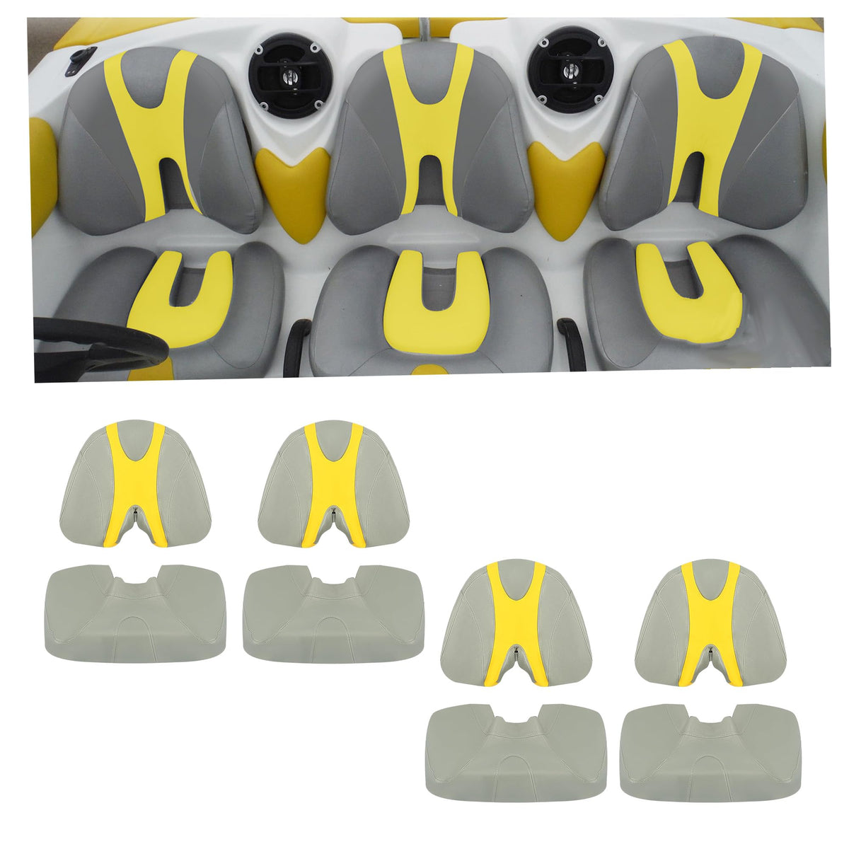 ECOTRIC Custom New Seat Covers Compatible with 2003-2006 Sea-Doo Sportster 4 Tec