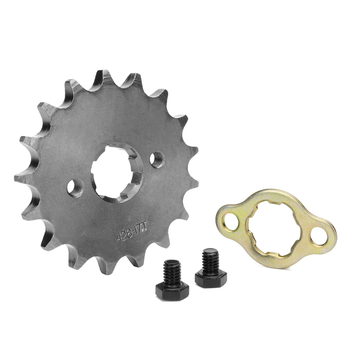 Weiyingsi 20Mm 428 Motorcycle Sprocket, 428-17T Motorcycle Front Engine Sprocket For 50Cc 70Cc 90Cc 110Cc 125Cc Dirt Pit Bike Mini Bike Atv 4 Wheeler Moped