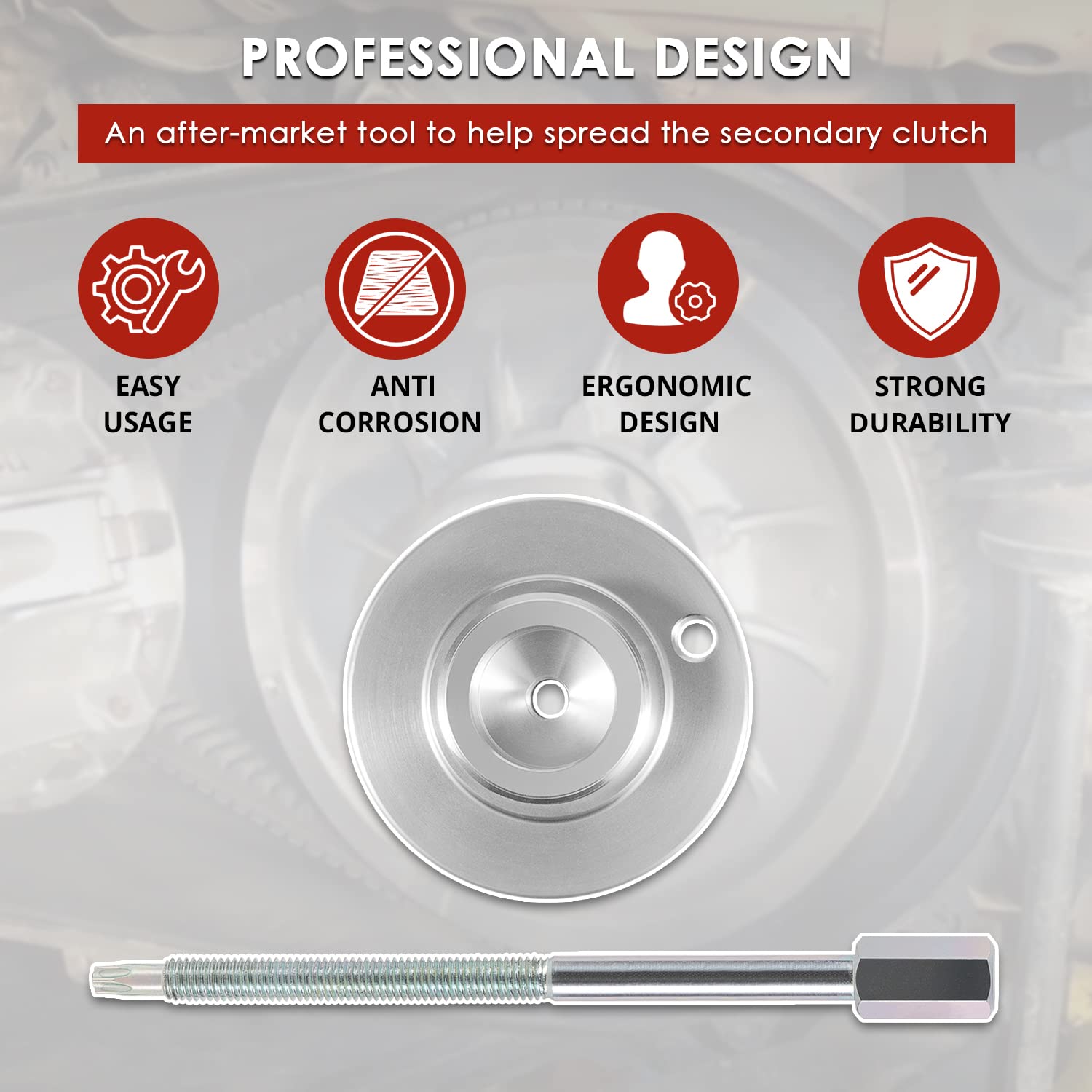 Fit For Can-Am Defender Hd8 Hd10 Belt Removal Clutch Tool Kit, Replace For 708200686 529000072 Part #Ac-Ca-0686-0072