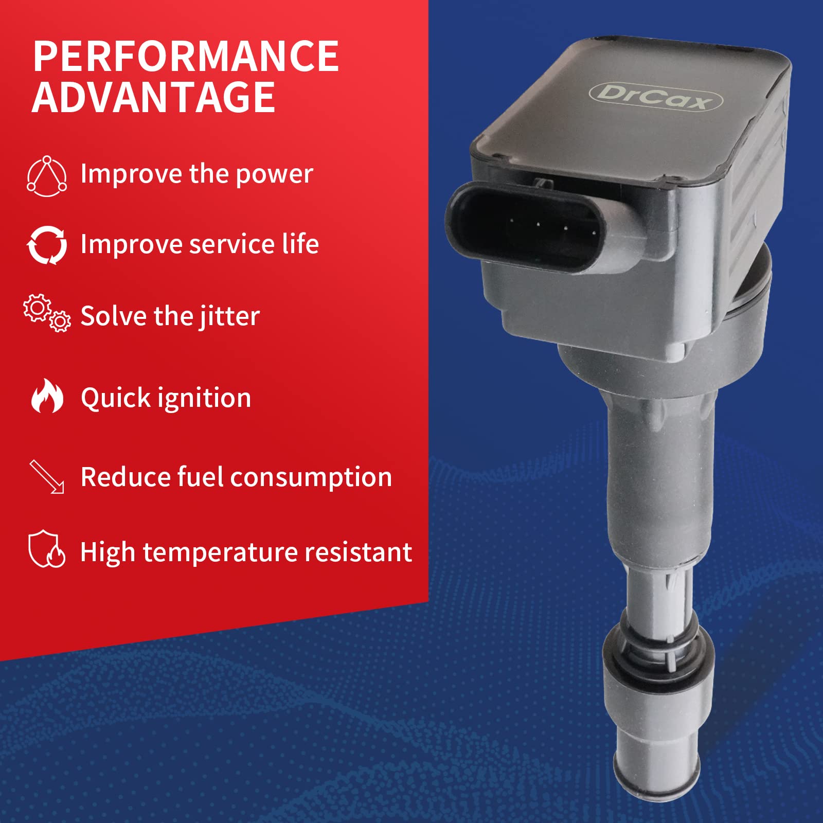 Drcax Compatible With Oem Ignition Coil Uf816 Gn10877 27300-2E601 2016-2022 Hyundai Kona Sonata Veloster Forte Optima - L4 2.0L