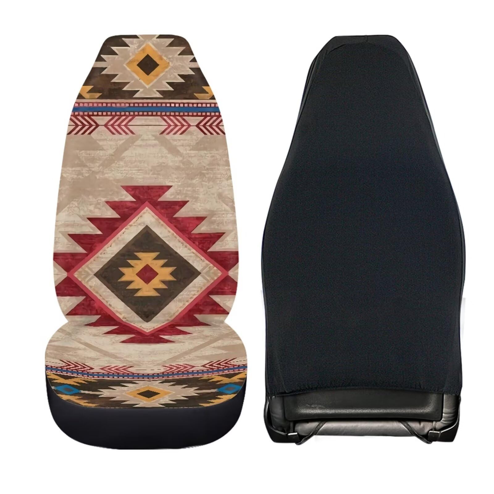 FANCOSAN Car Seat Covers for Front Seats Pink Camo Hunting Branches Print Washable Auto Interior Seat Cushion Protector Accessor