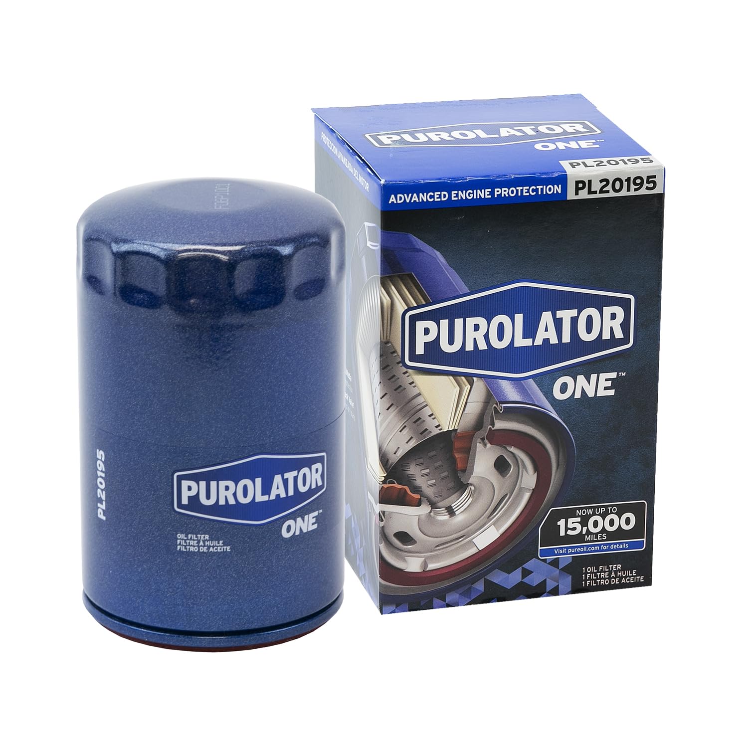 Purolator PL20195 PurolatorONE Advanced Engine Protection Spin On Oil Filter Compatible With Ford F-150, Ranger, Taurus, Mustang