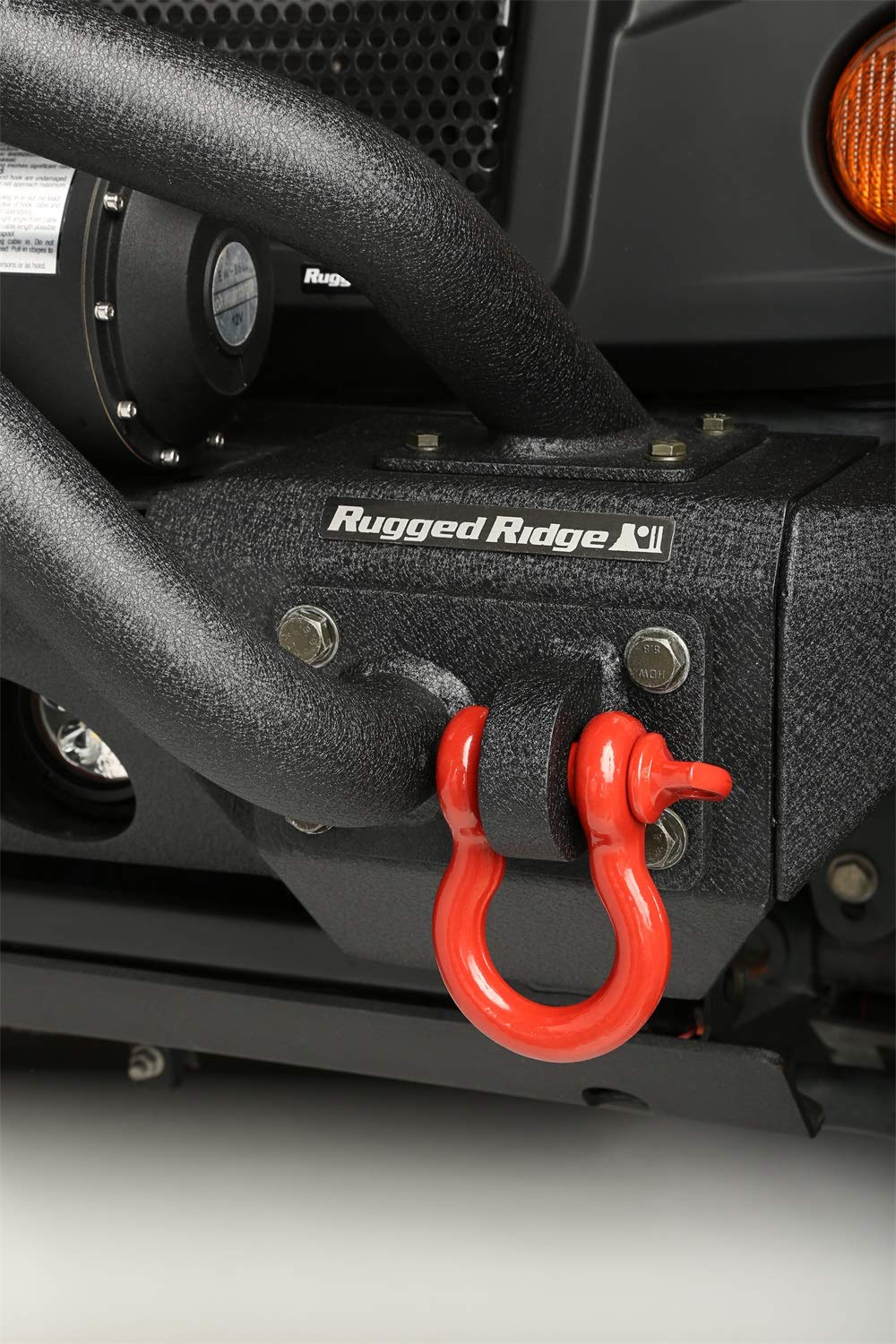 Rugged Ridge | D-Ring Shackle Kit, 7/8 Inch, Red, Steel, Pair | 11235.13