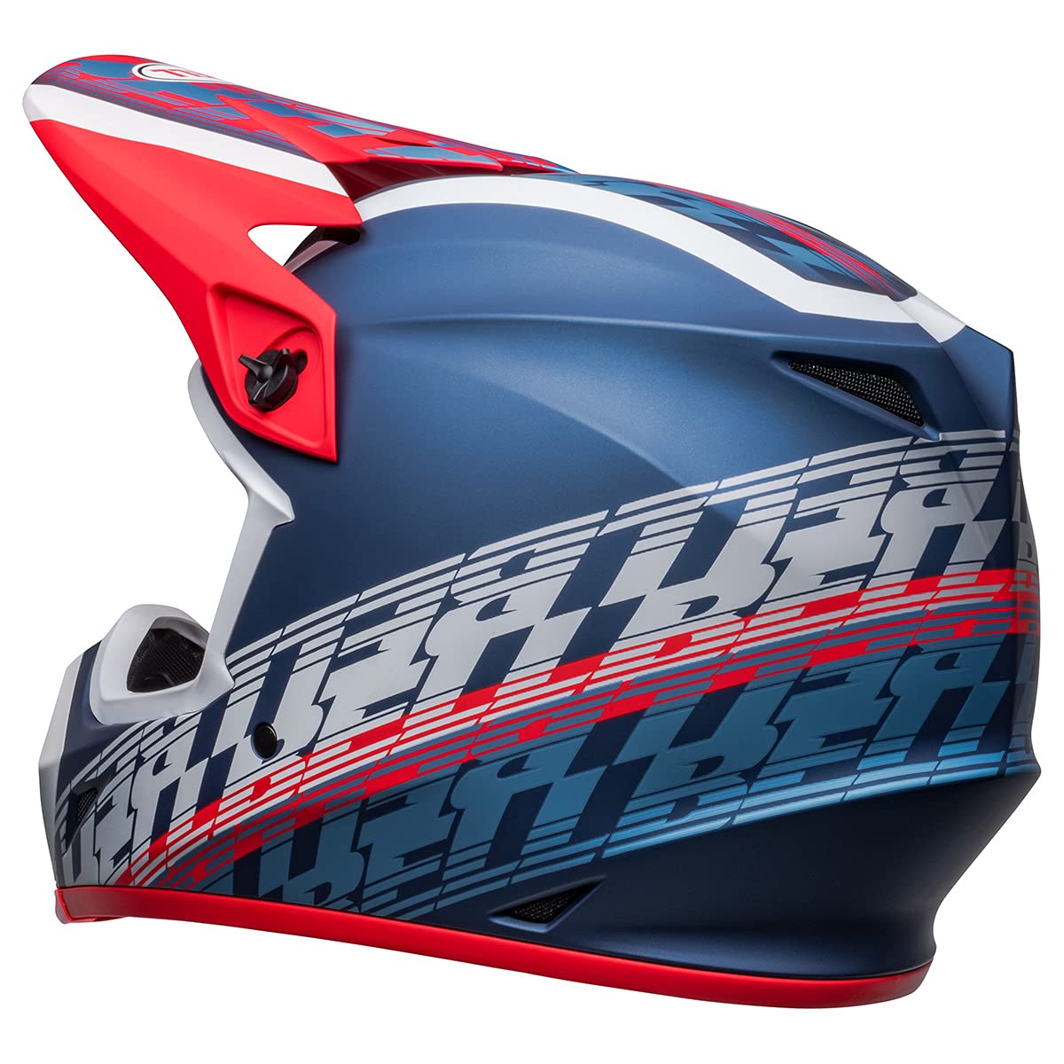 Bell Mx-9 Mips Dirt Helmet (Offset Matte Metallic Blue/White - X-Large)